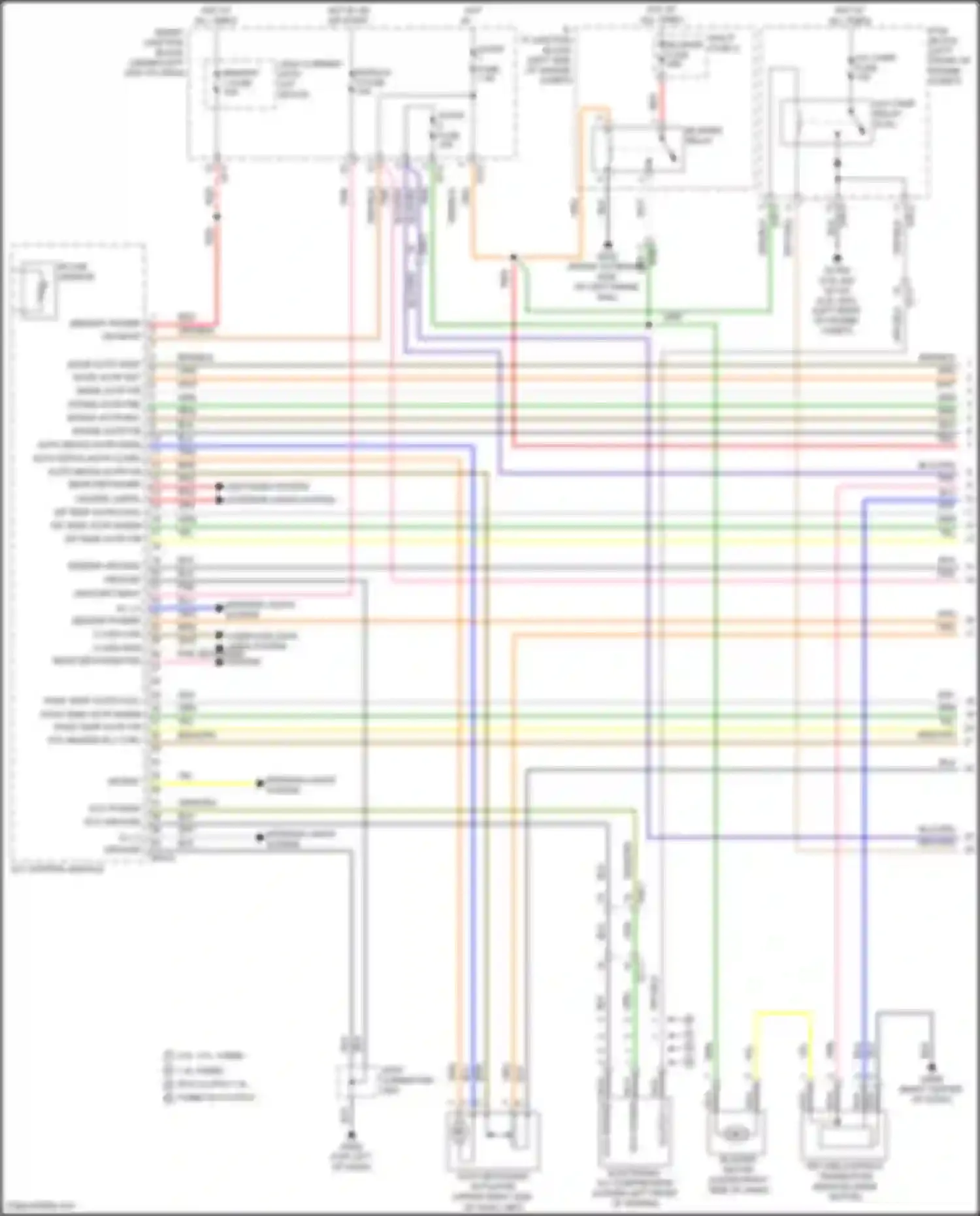 Wiring diagram pass temp actr f/b for Hyundai Avante VI facelift (2018-2020) (1 of 2)