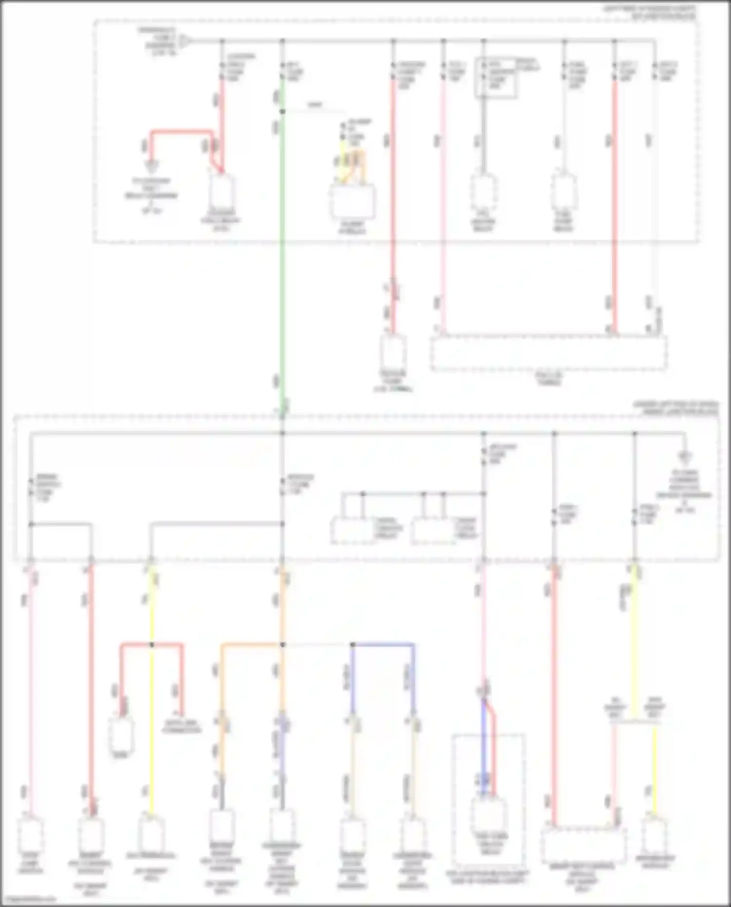Wiring diagram passenger smart key outside handle for Hyundai Avante VI facelift (2018-2020) (5 of 6)