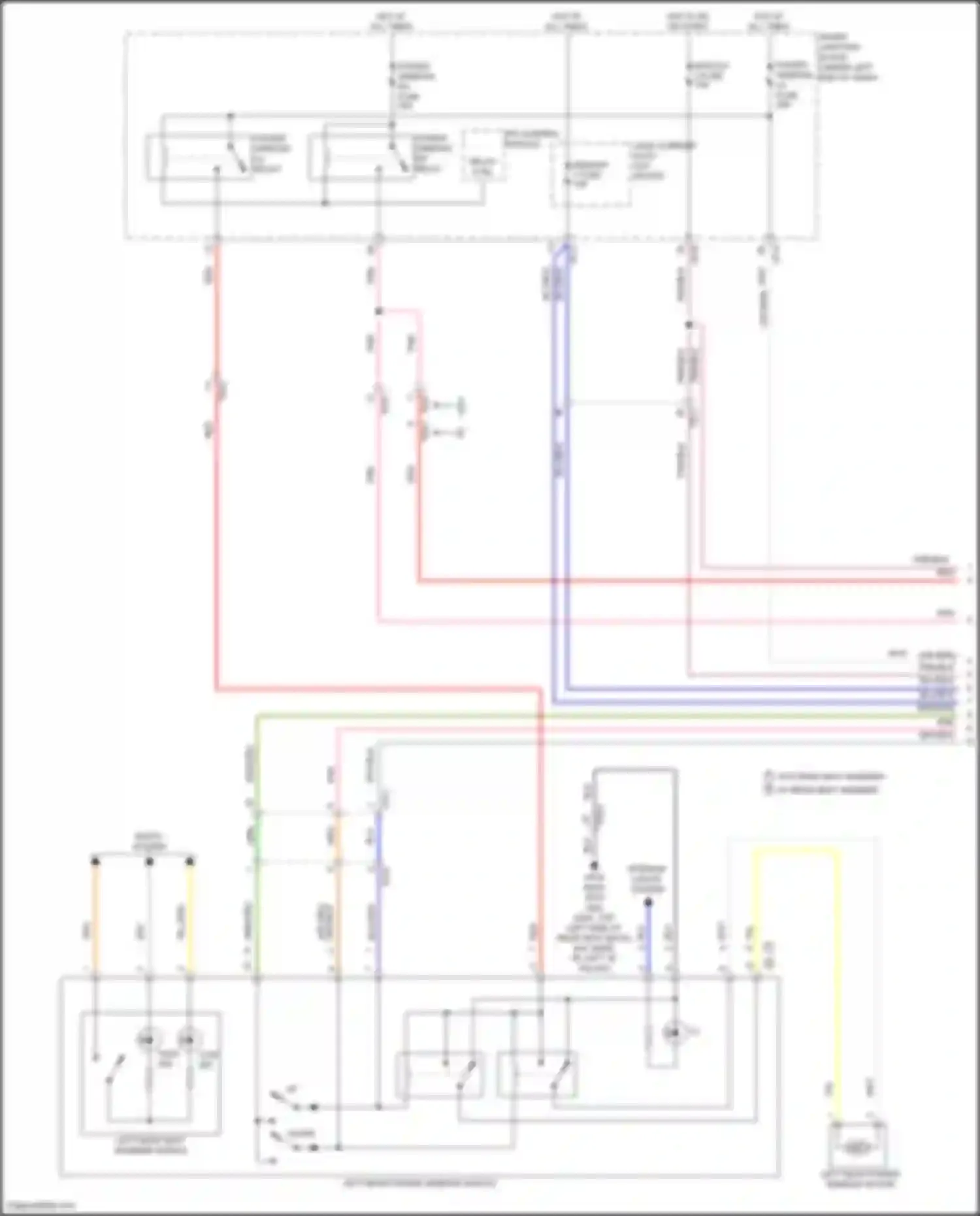 Wiring diagram power window rh relay for Hyundai Avante VI facelift (2018-2020) (5 of 7)