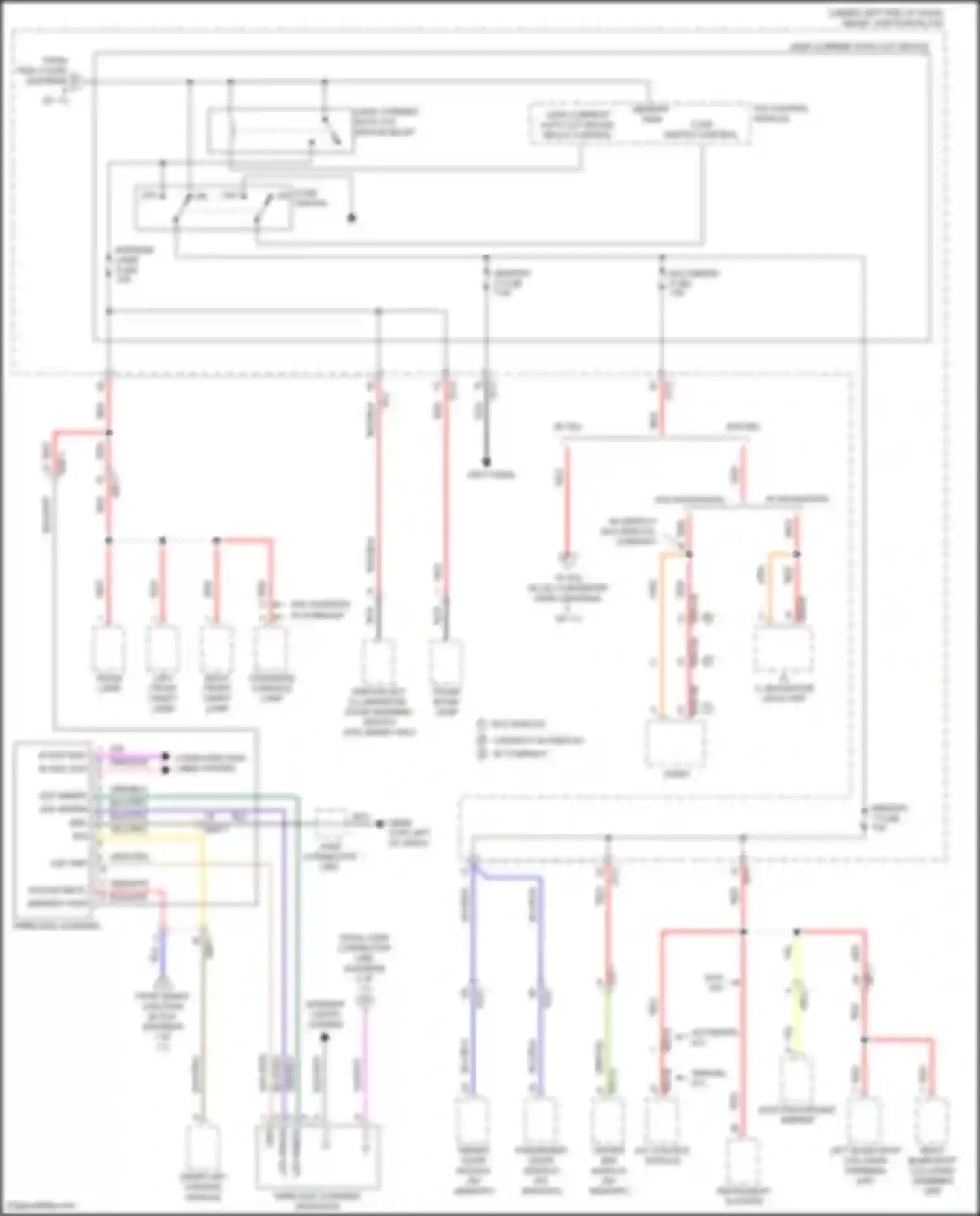 Wiring diagram right blind-spot collision warning unit for Hyundai Avante VI facelift (2018-2020) (6 of 6)