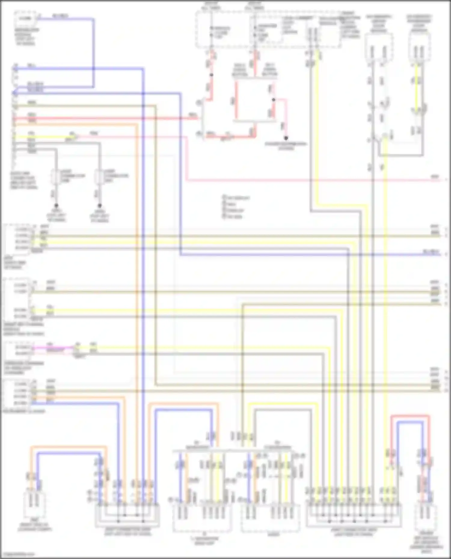 Wiring diagram w/o 3 steps button for Hyundai Avante VI facelift (2018-2020) (1 of 2)