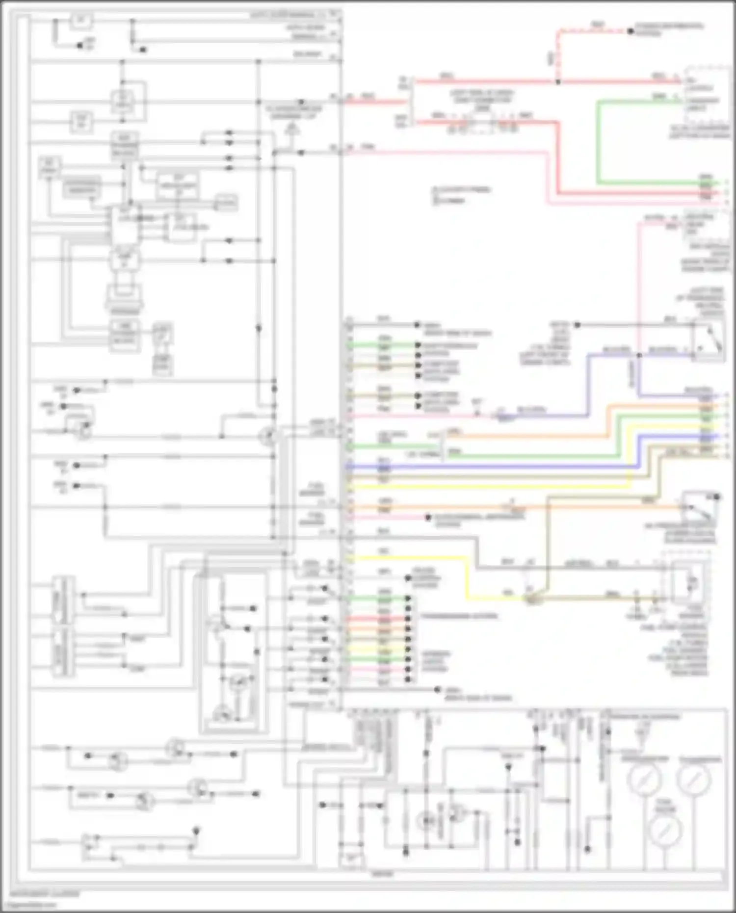 Avante Hyundai VII (2020-2024): Instrument cluster circuit, w/ 10.25 inch tft lcd (1 of 3)