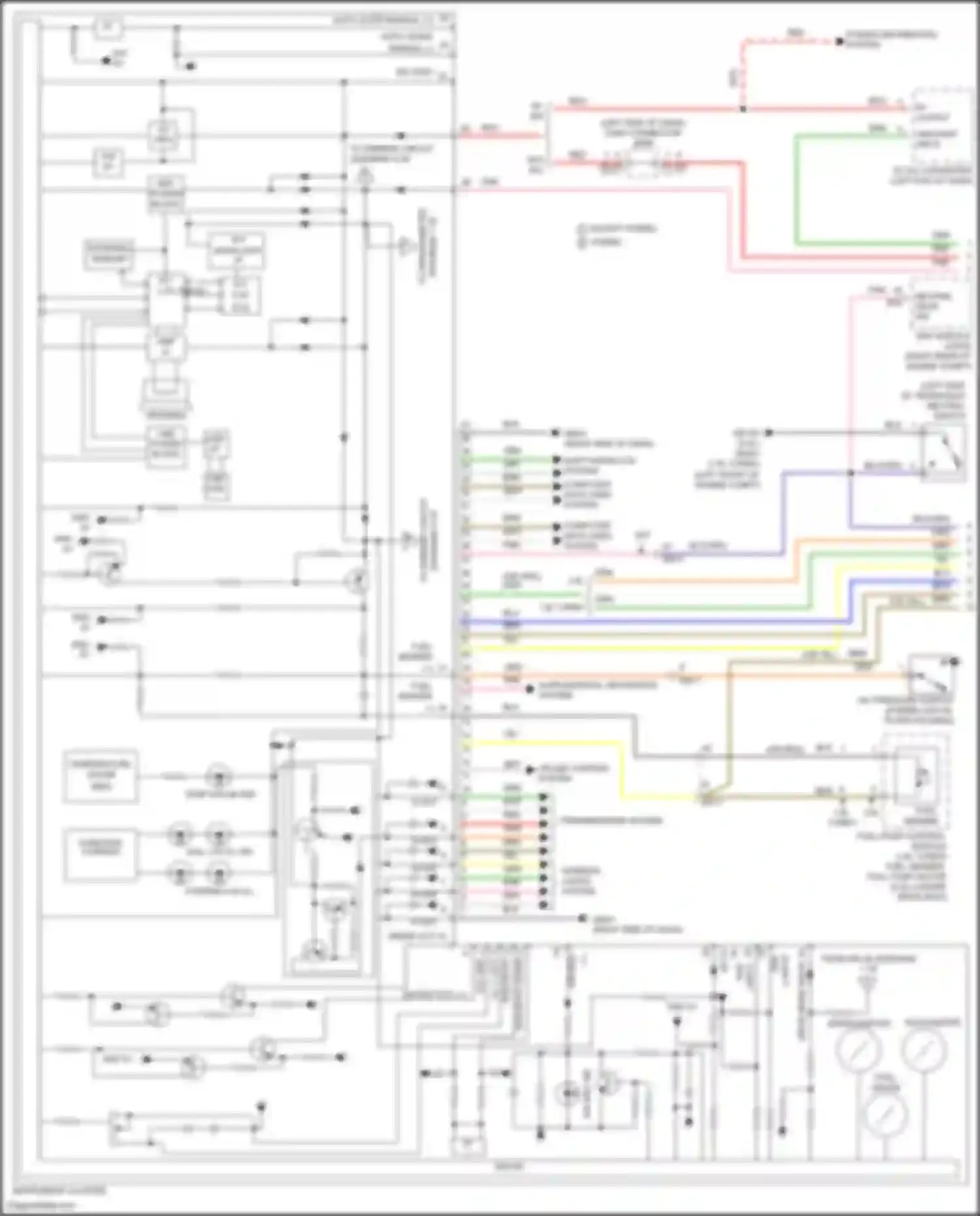 Avante Hyundai VII (2020-2024): Instrument cluster circuit, w/ 4.2 inch tft lcd (1 of 3)