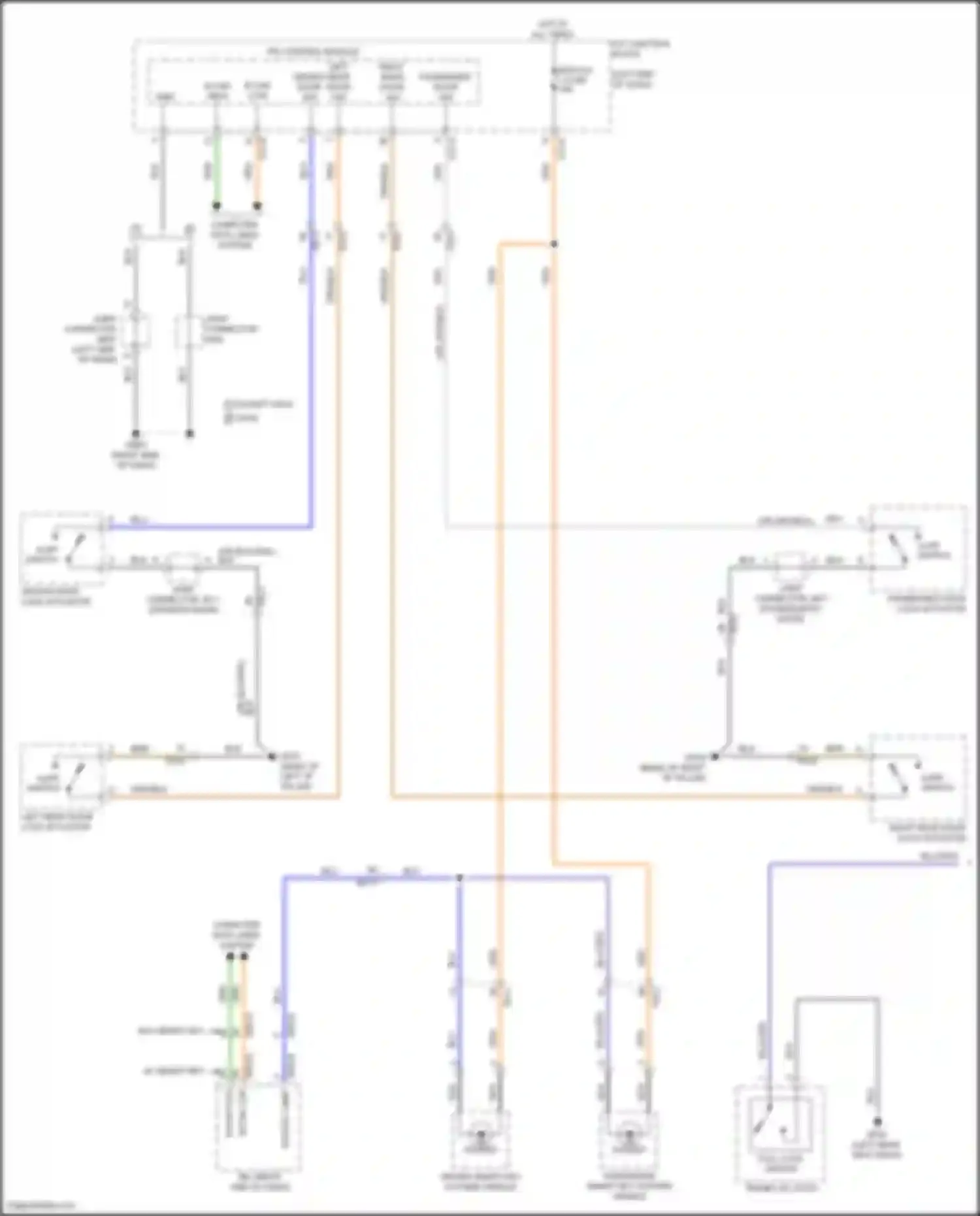 Avante Hyundai VII (2020-2024): Courtesy lamps circuit (1 of 3)