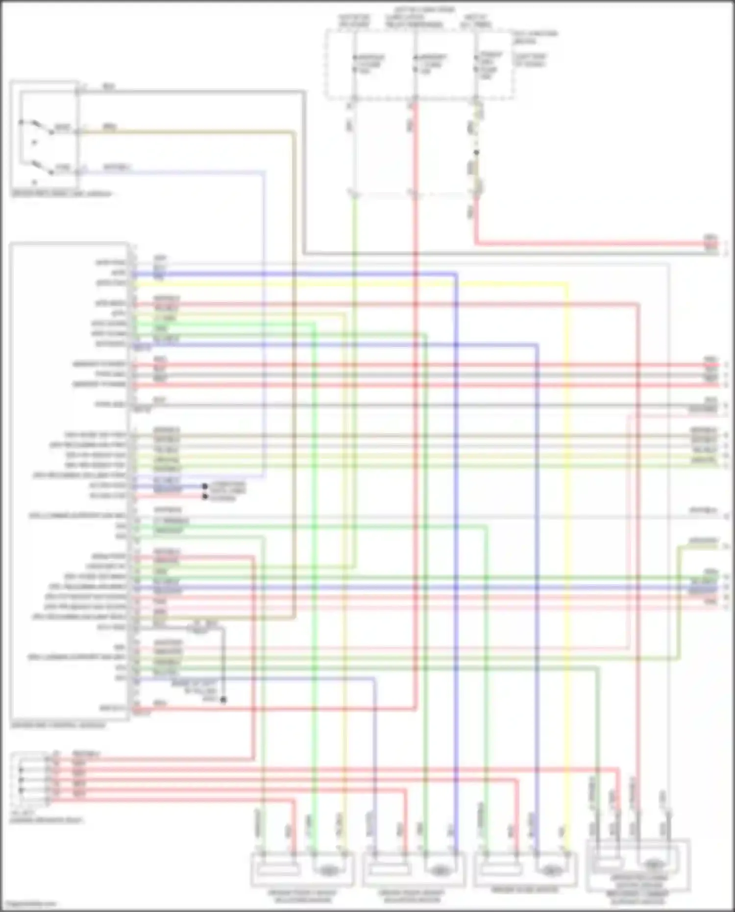Avante Hyundai VII (2020-2024): Memory systems circuit (1 of 2)