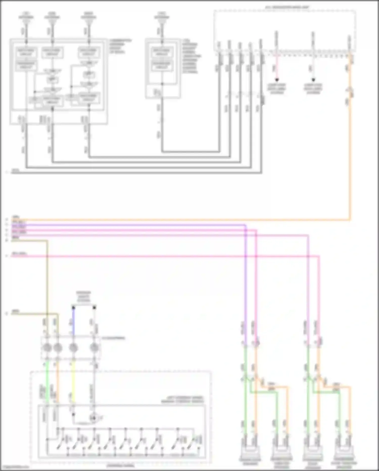 Avante Hyundai VII (2020-2024): Navigation circuit, w/o amplifier (3 of 3)