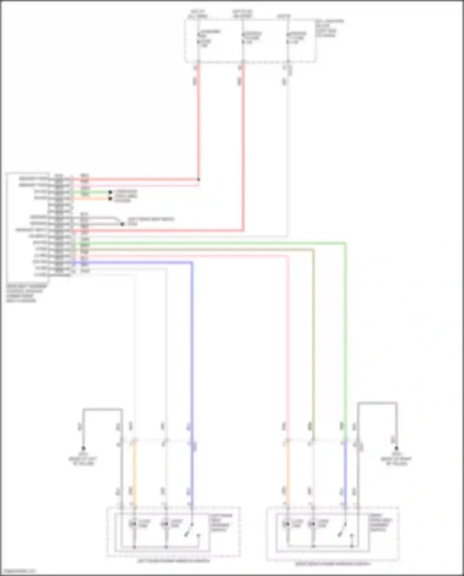 Avante Hyundai VII (2020-2024): Rear heated seats circuit, except cn7a
