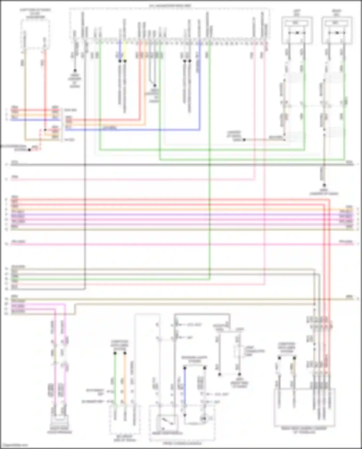 Avante Hyundai VII (2020-2024): Radio circuit, w/ navigation w/o amplifier (2 of 3)