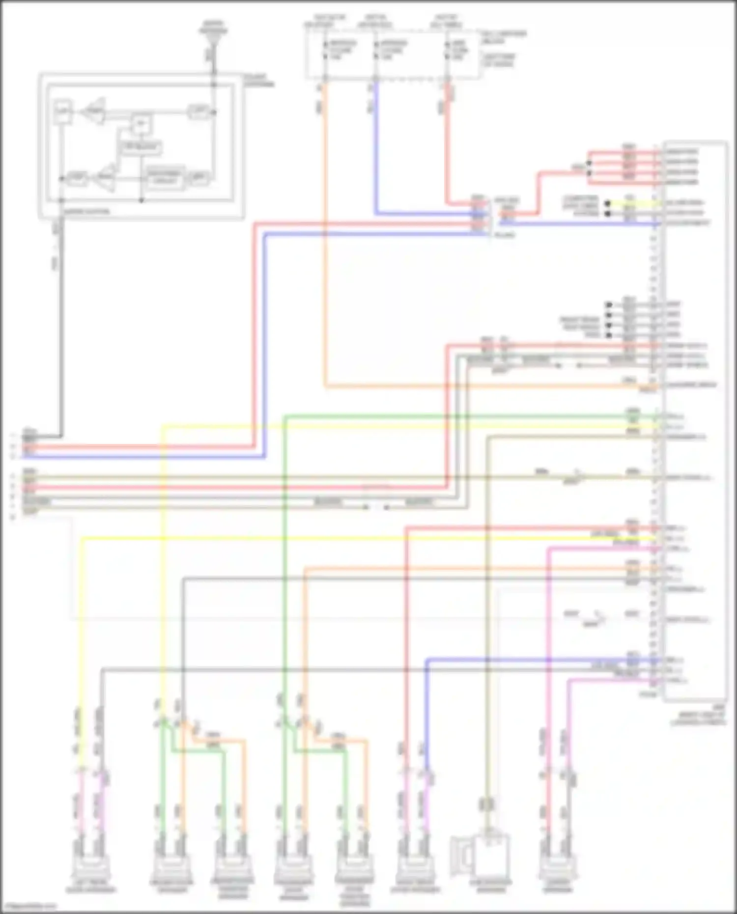 Avante Hyundai VII (2020-2024): Radio circuit, w/o navigation w/ amplifier (4 of 4)