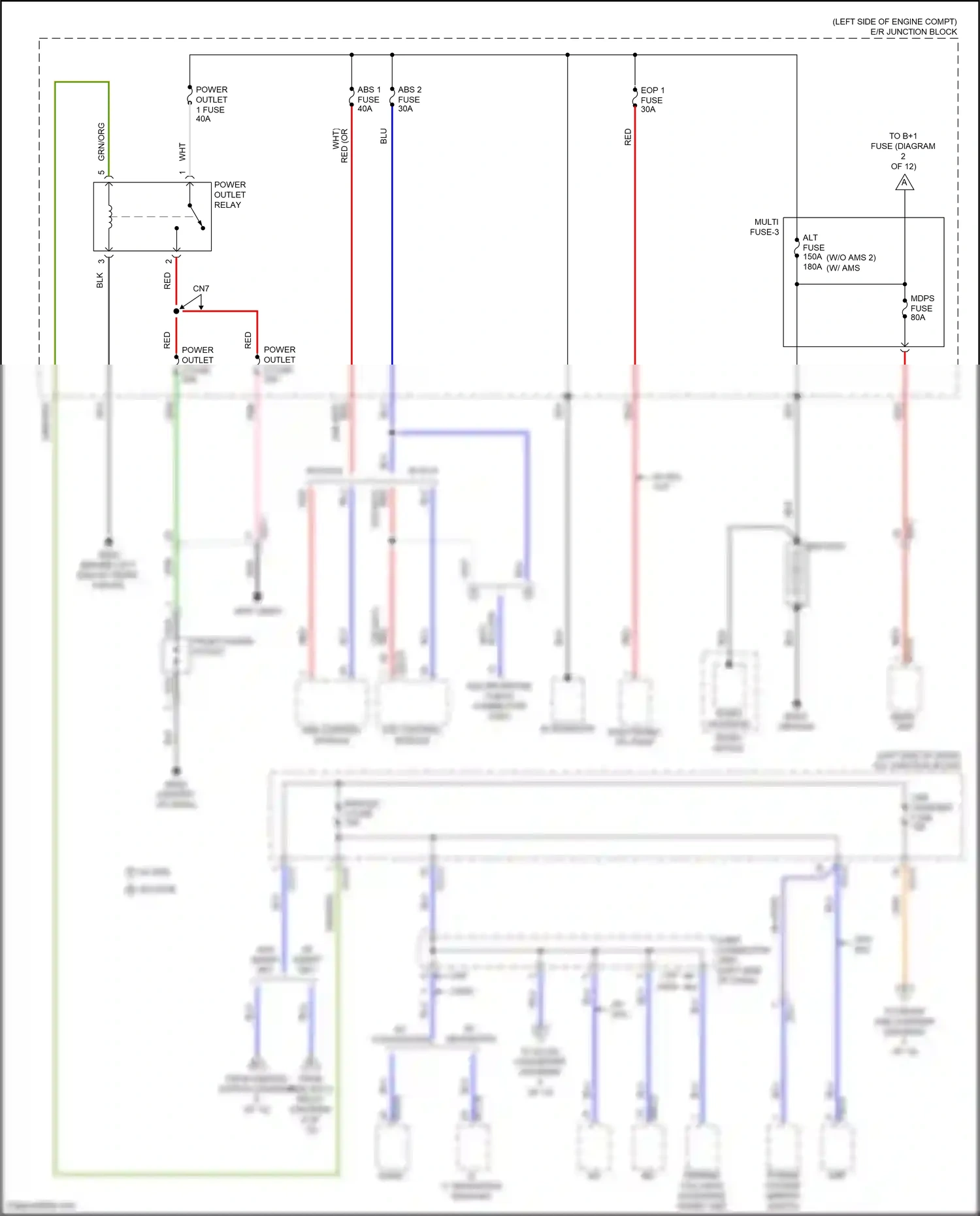 Wiring diagram abs control module for Hyundai Avante VII (2020-2024) (6 of 8)