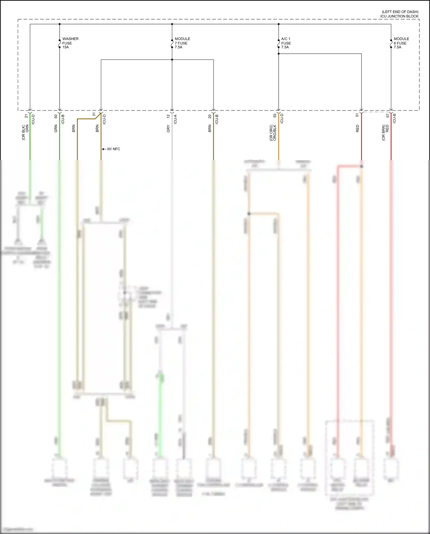 Wiring diagram a/c control module for Hyundai Avante VII (2020-2024) (12 of 18)