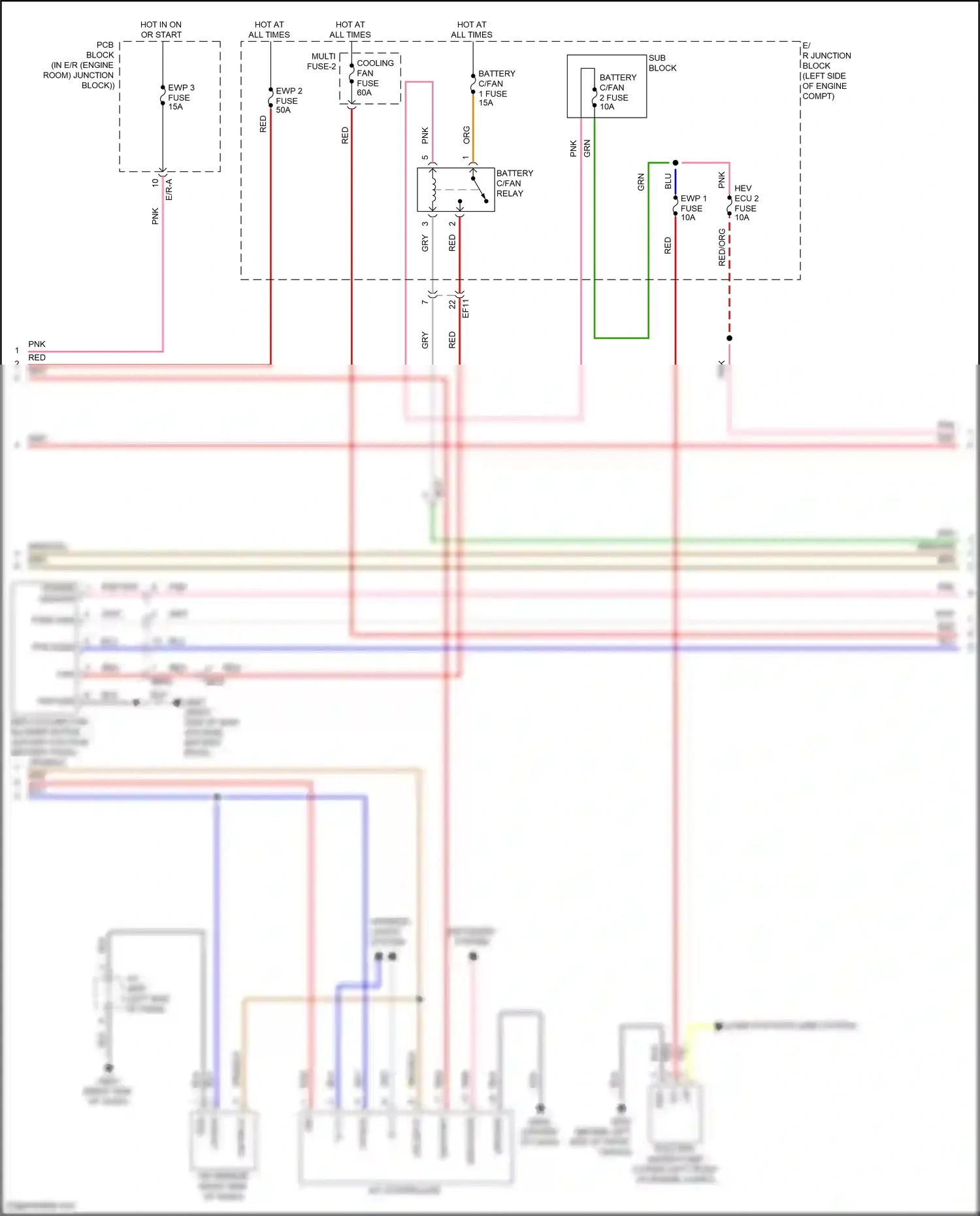 Wiring diagram a/c controller for Hyundai Avante VII (2020-2024) (12 of 18)