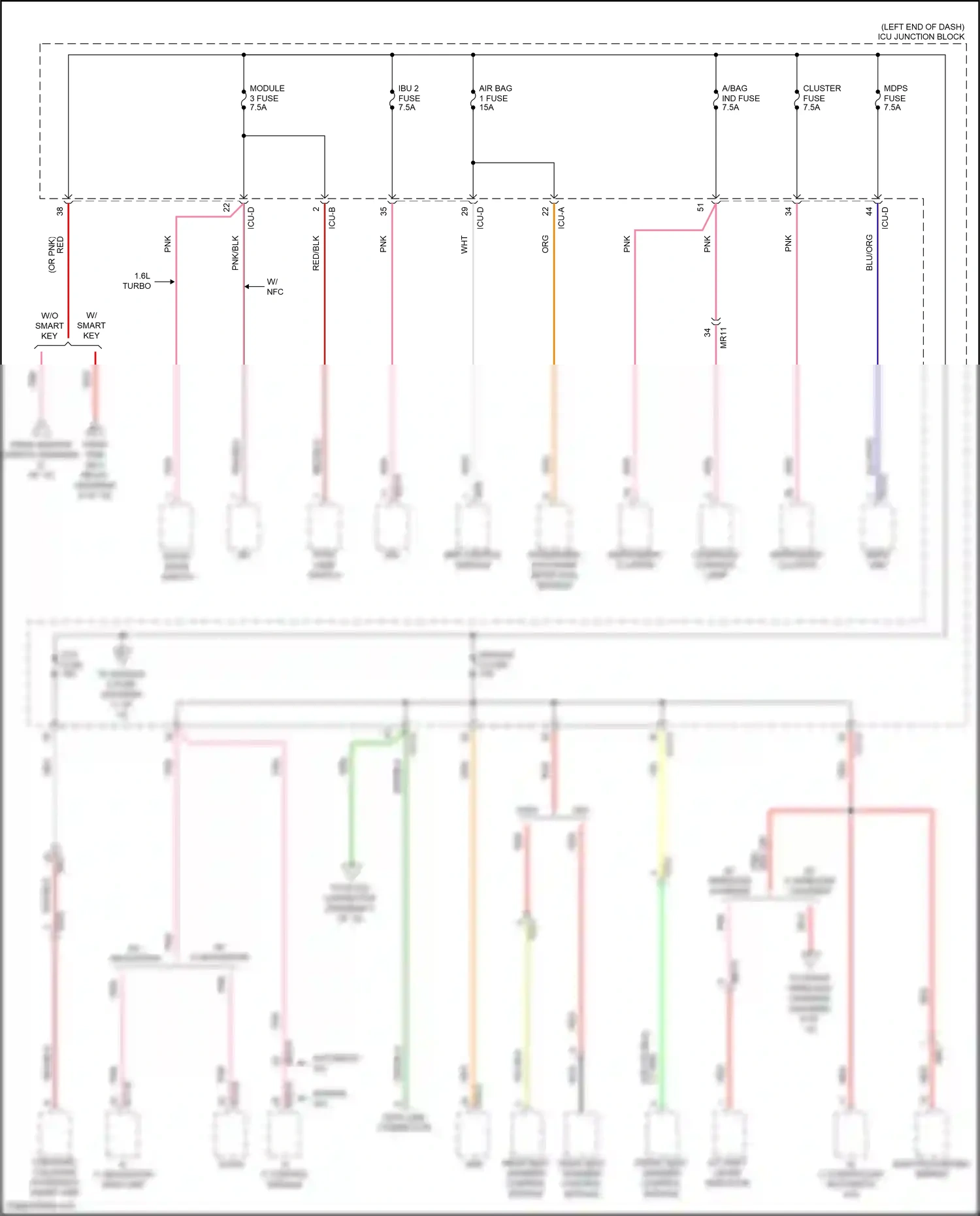 Wiring diagram a/c controller for Hyundai Avante VII (2020-2024) (8 of 18)
