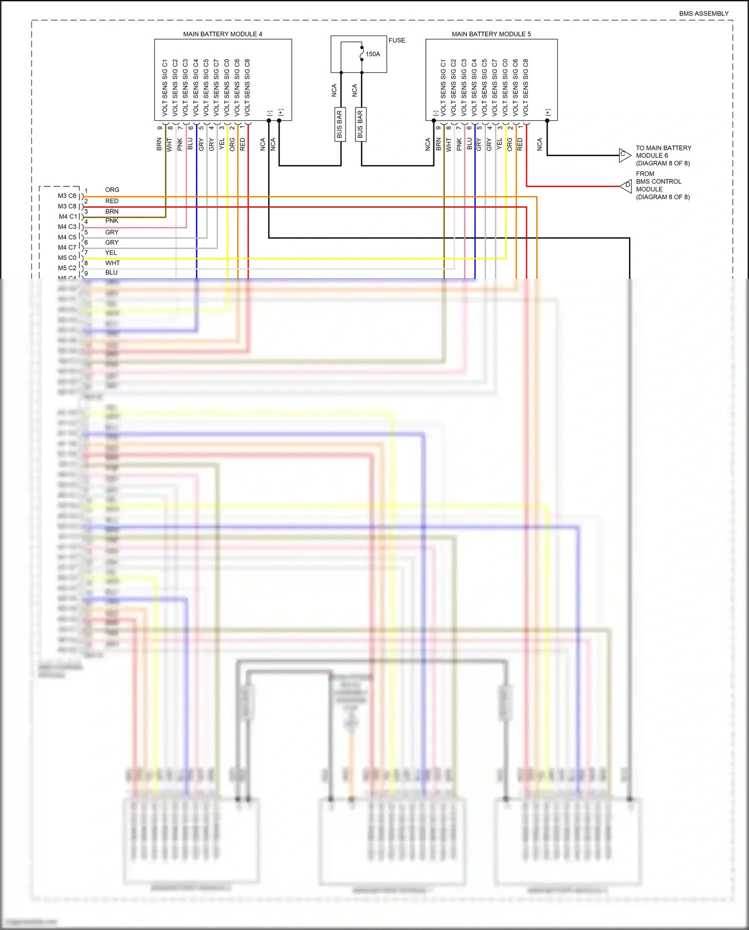 Wiring diagram bms control module for Hyundai Avante VII (2020-2024) (8 of 9)