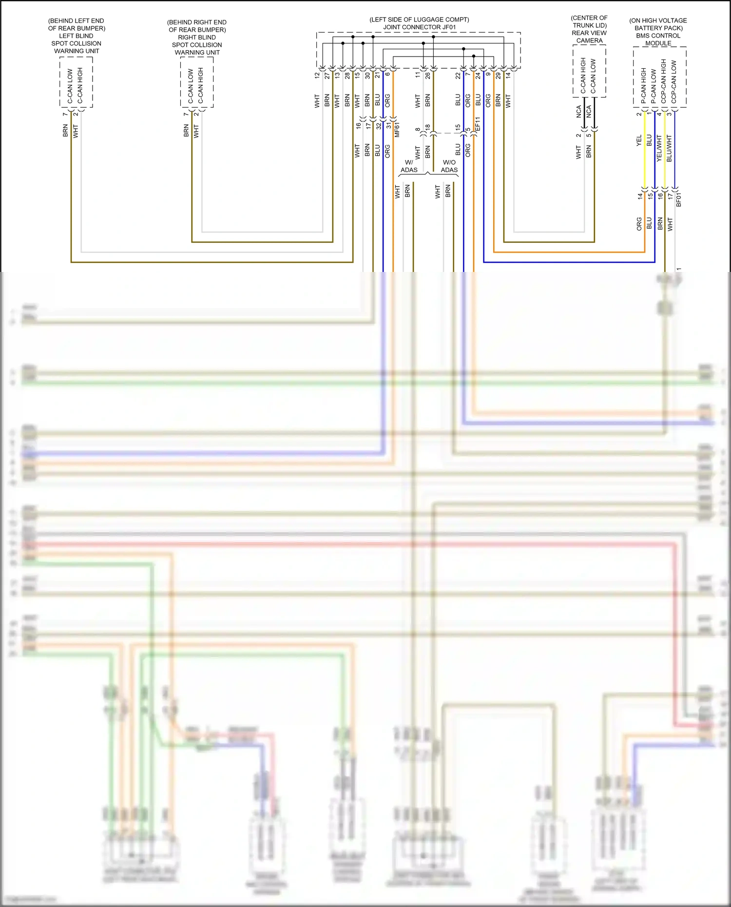 Wiring diagram bms control module for Hyundai Avante VII (2020-2024) (1 of 9)