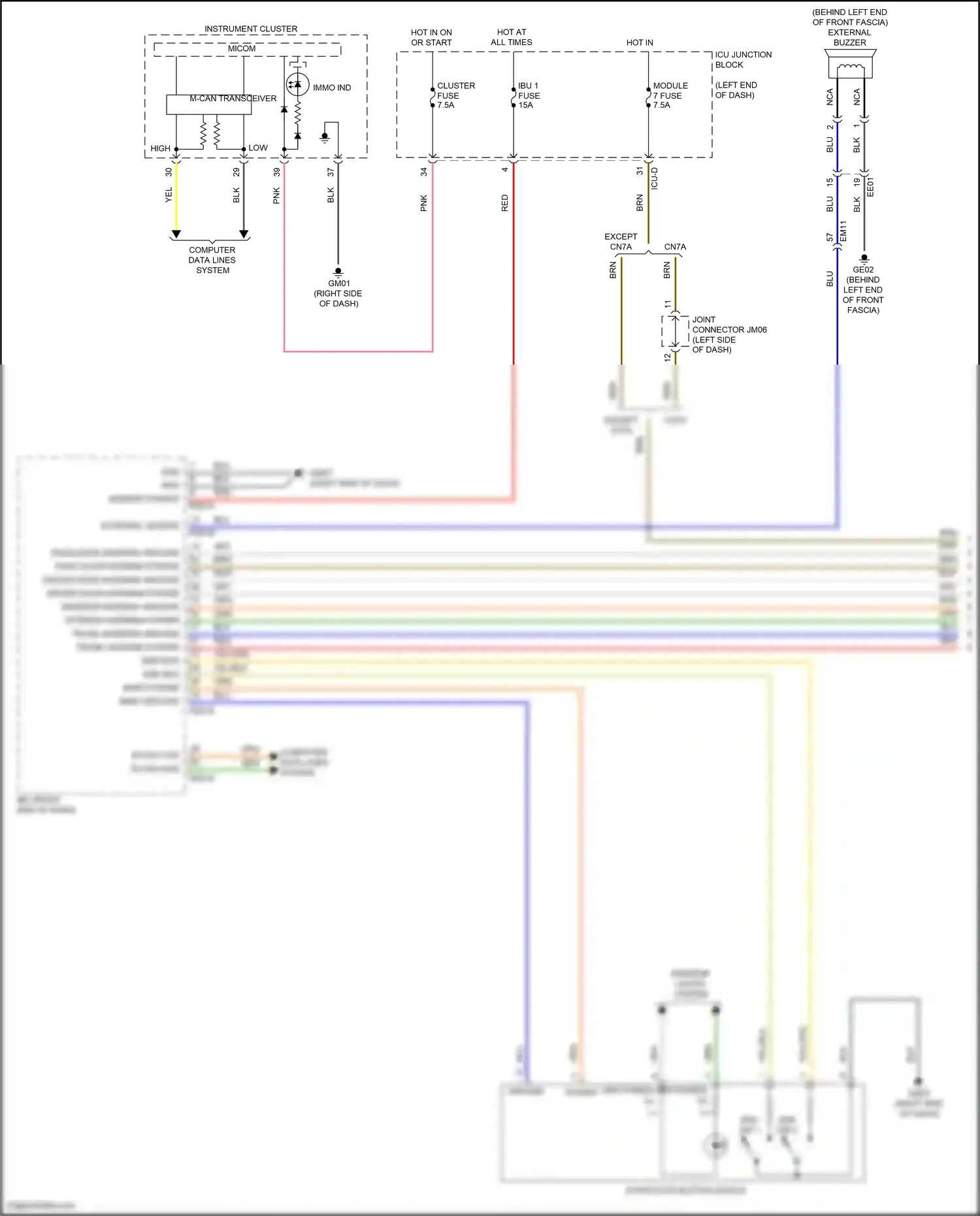 Wiring diagram computer data lines system for Hyundai Avante VII (2020-2024) (31 of 146)