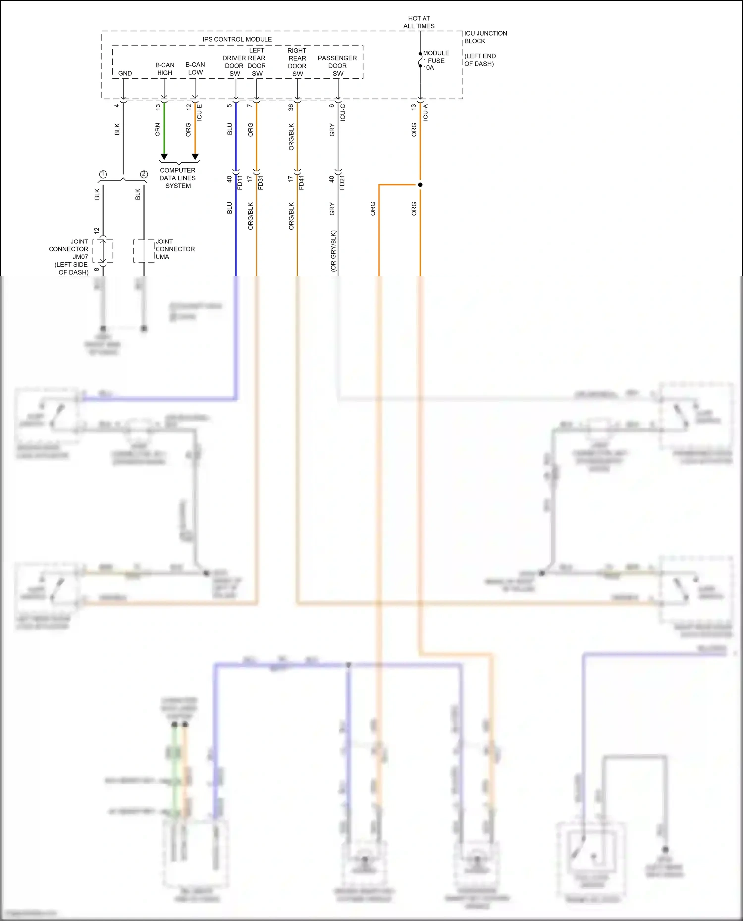 Wiring diagram computer data lines system for Hyundai Avante VII (2020-2024) (82 of 146)