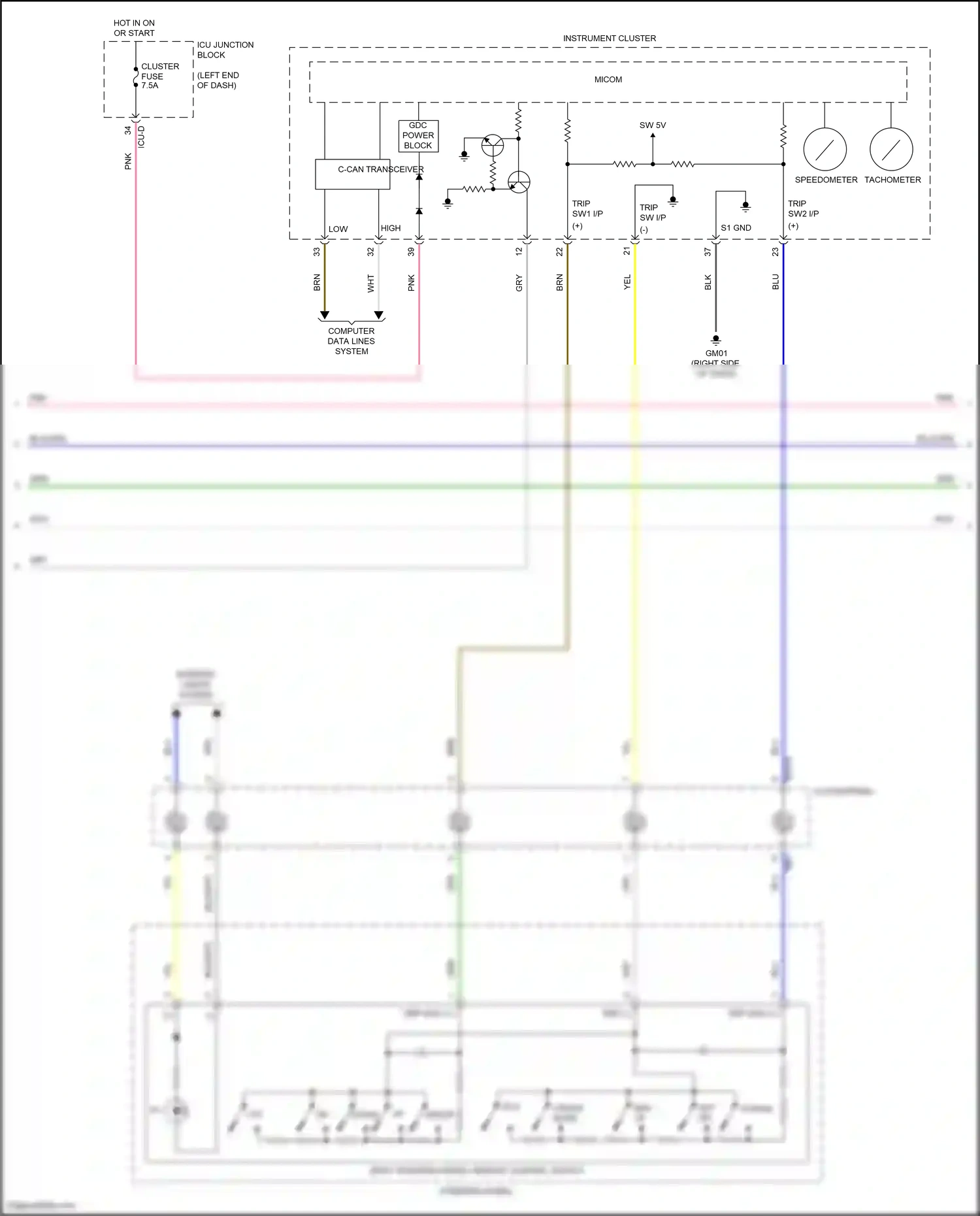 Wiring diagram computer data lines system for Hyundai Avante VII (2020-2024) (102 of 146)