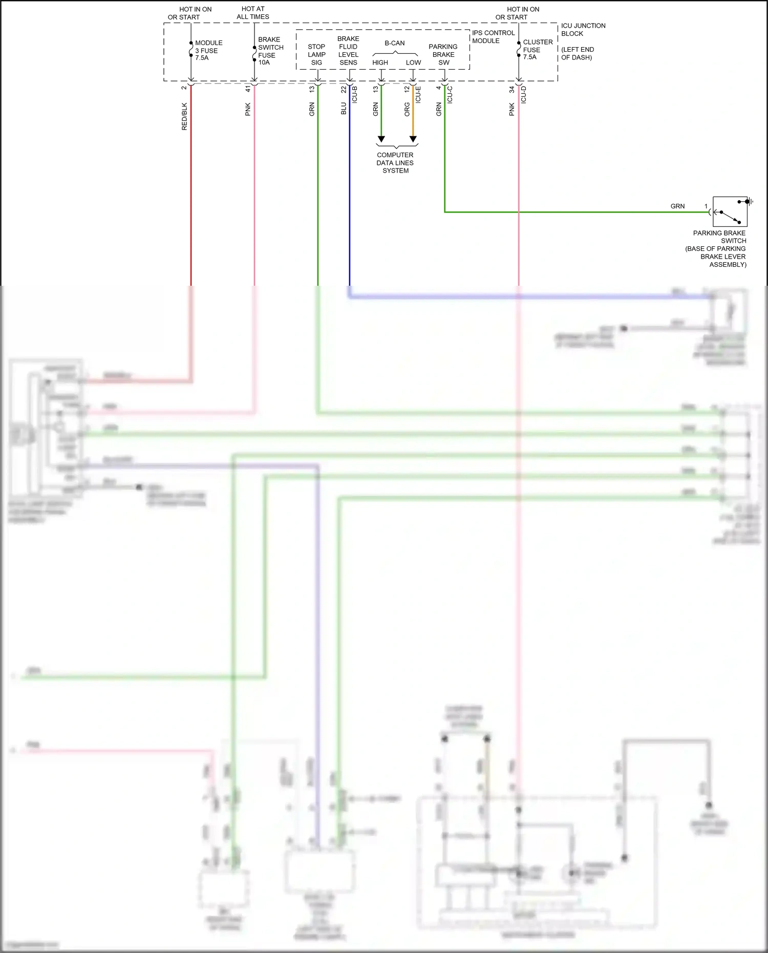 Wiring diagram computer data lines system for Hyundai Avante VII (2020-2024) (46 of 146)