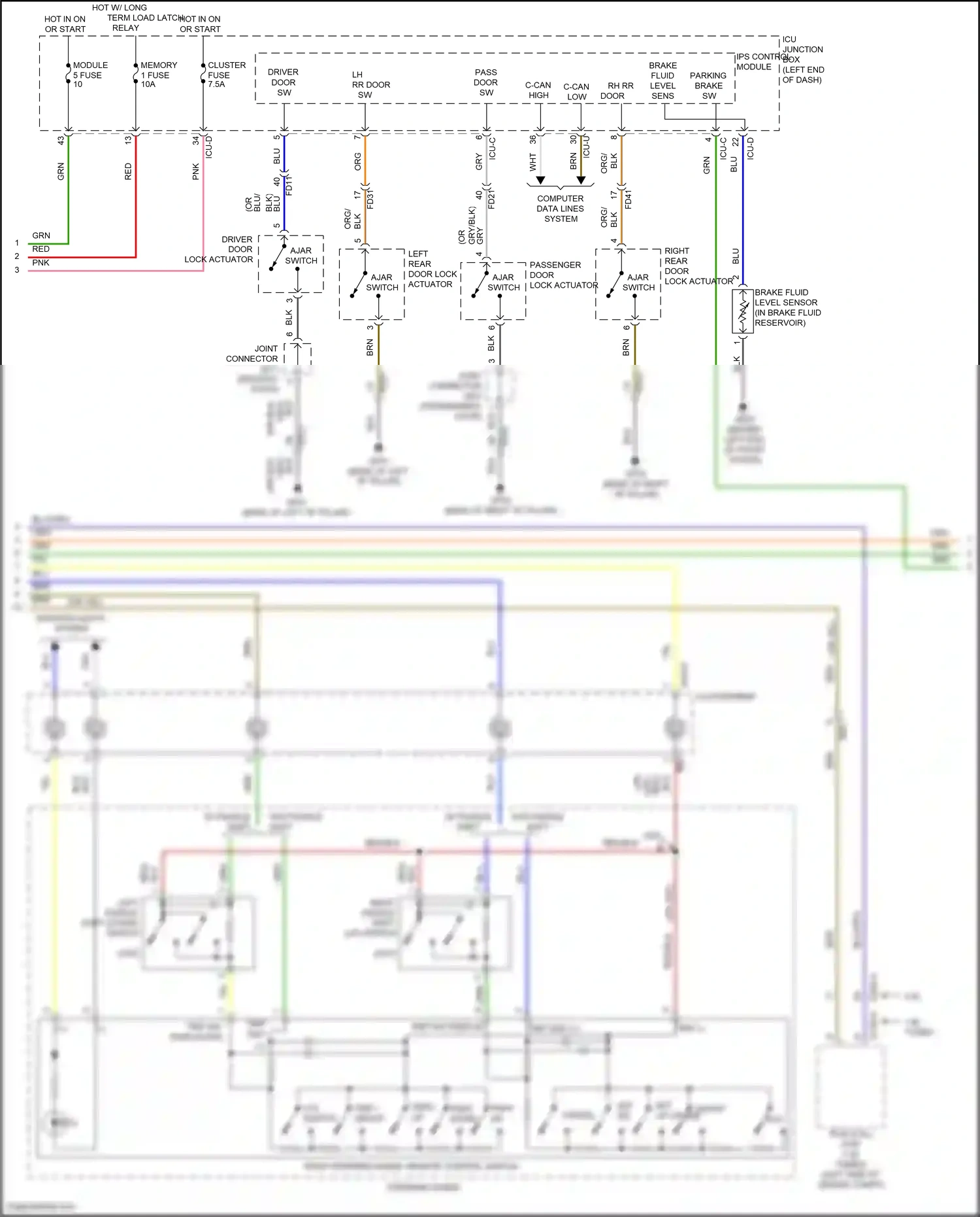 Wiring diagram computer data lines system for Hyundai Avante VII (2020-2024) (77 of 146)