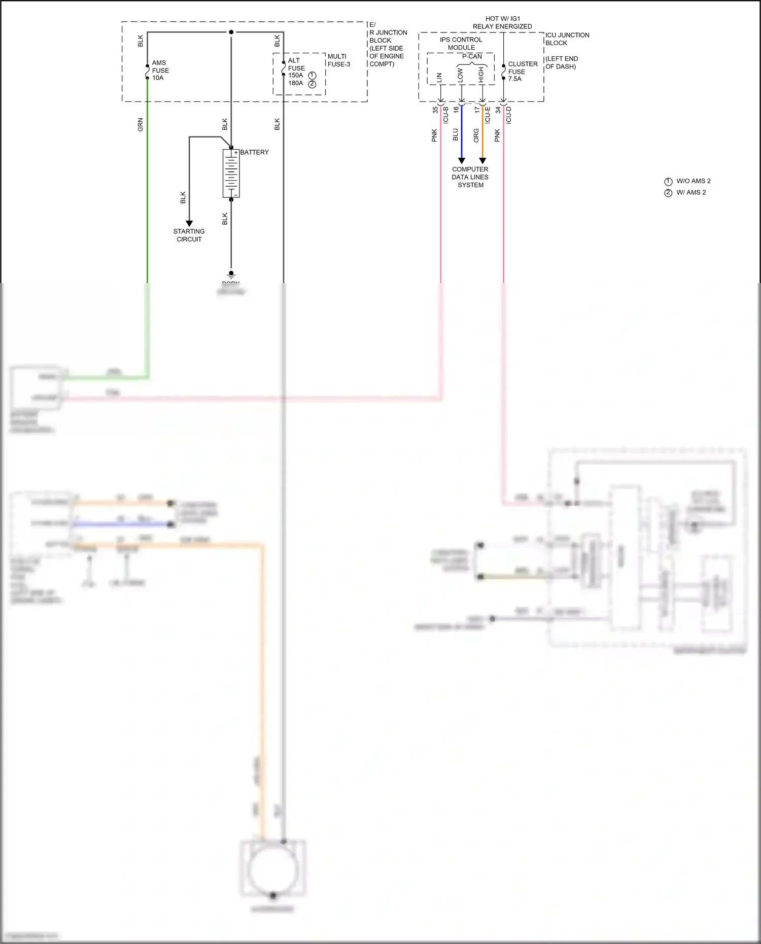 Wiring diagram computer data lines system for Hyundai Avante VII (2020-2024) (32 of 146)