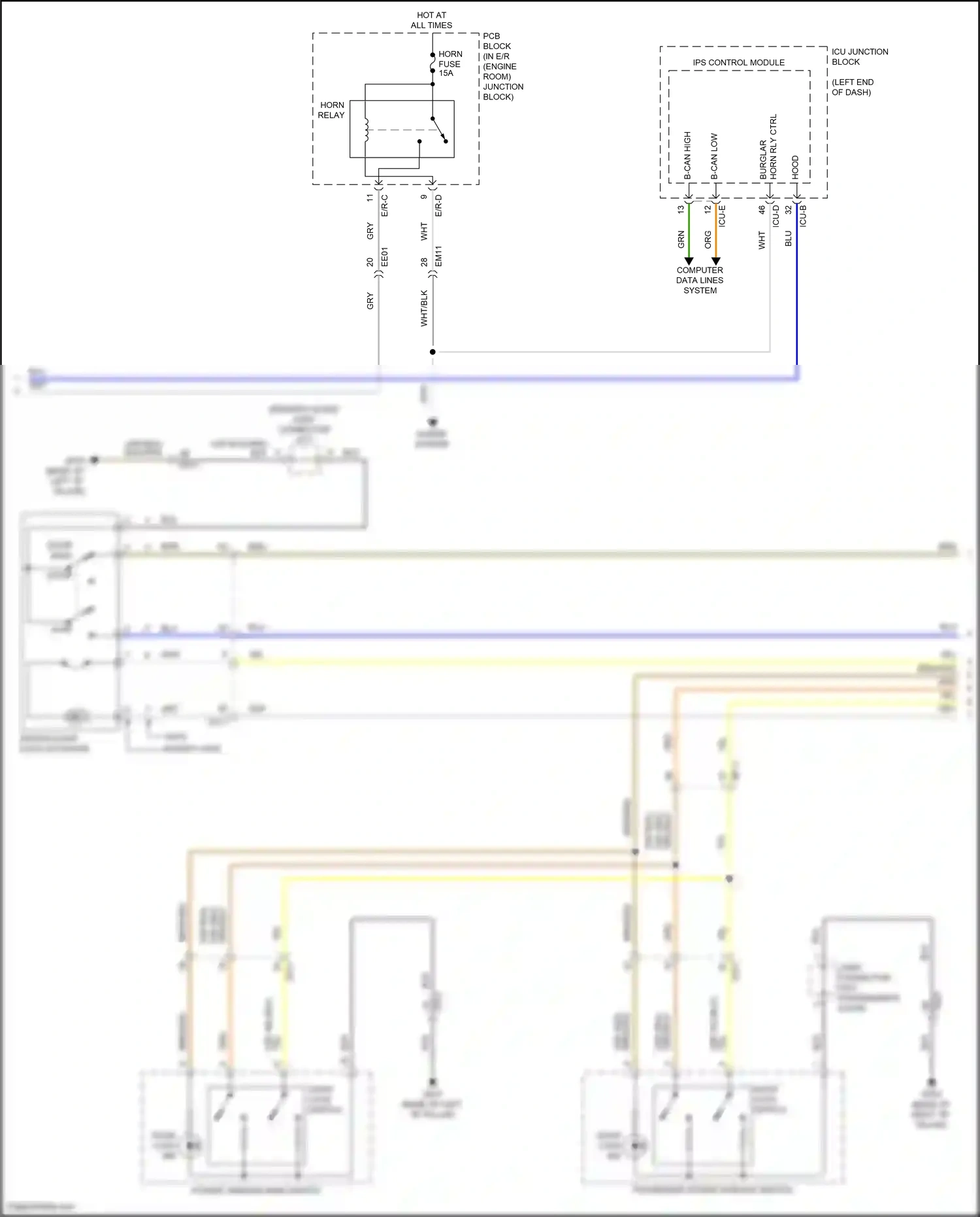 Wiring diagram computer data lines system for Hyundai Avante VII (2020-2024) (24 of 146)