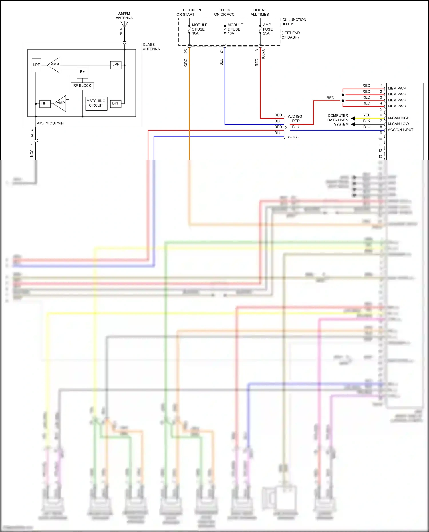 Wiring diagram computer data lines system for Hyundai Avante VII (2020-2024) (63 of 146)