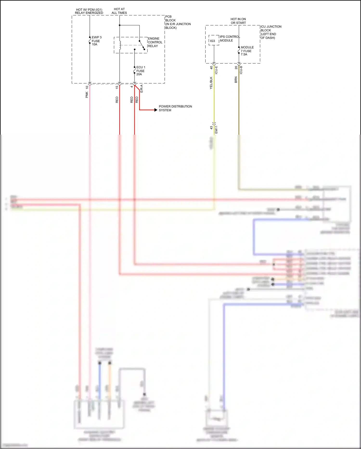 Wiring diagram engine ctrl relay engine for Hyundai Avante VII (2020-2024) (1 of 1)