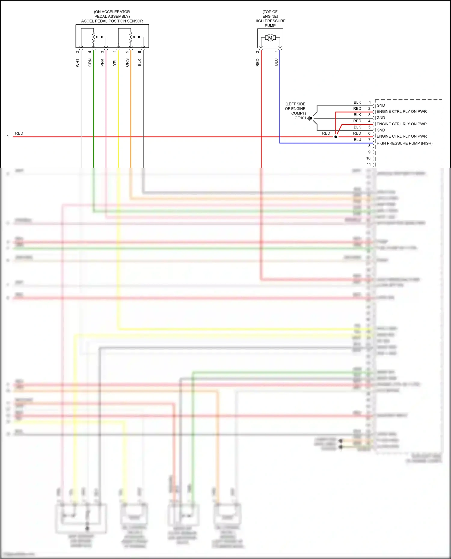Wiring diagram engine ctrl rly ctrl for Hyundai Avante VII (2020-2024) (2 of 2)