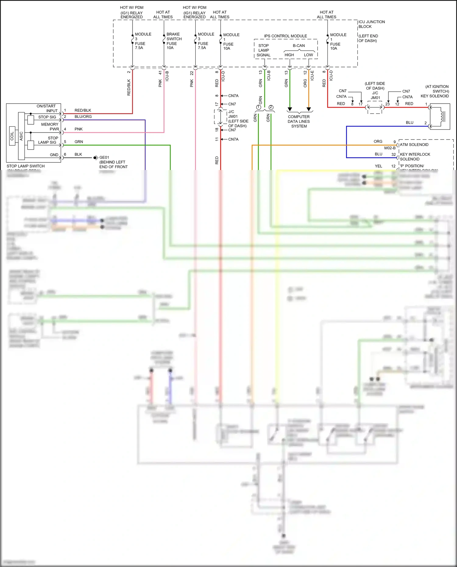Wiring diagram esc control module for Hyundai Avante VII (2020-2024) (9 of 10)