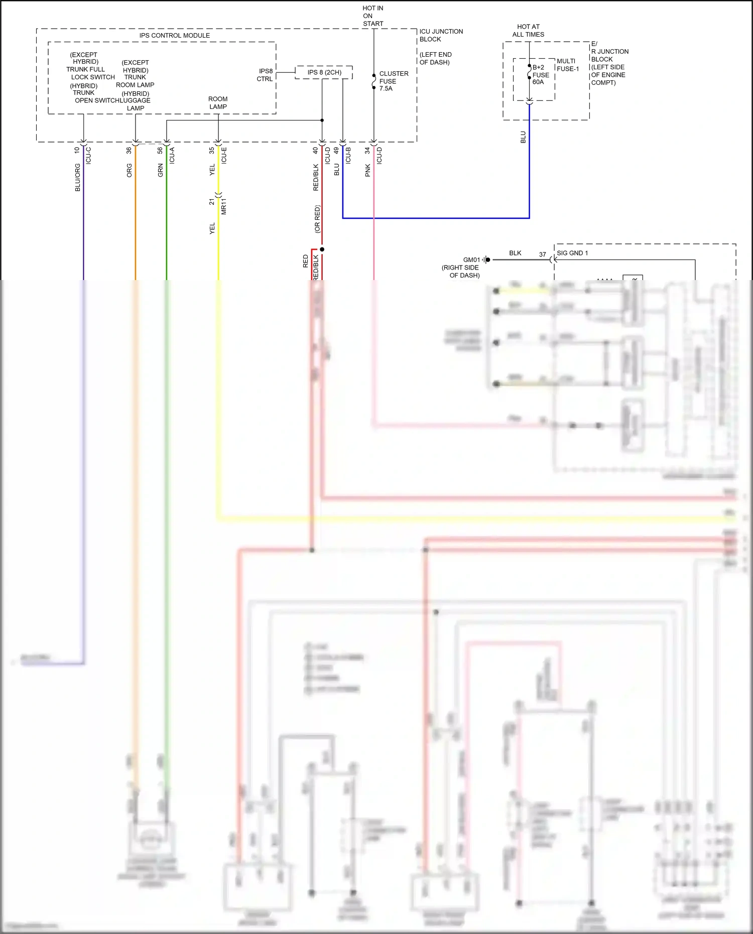 Wiring diagram ips control module for Hyundai Avante VII (2020-2024) (43 of 66)