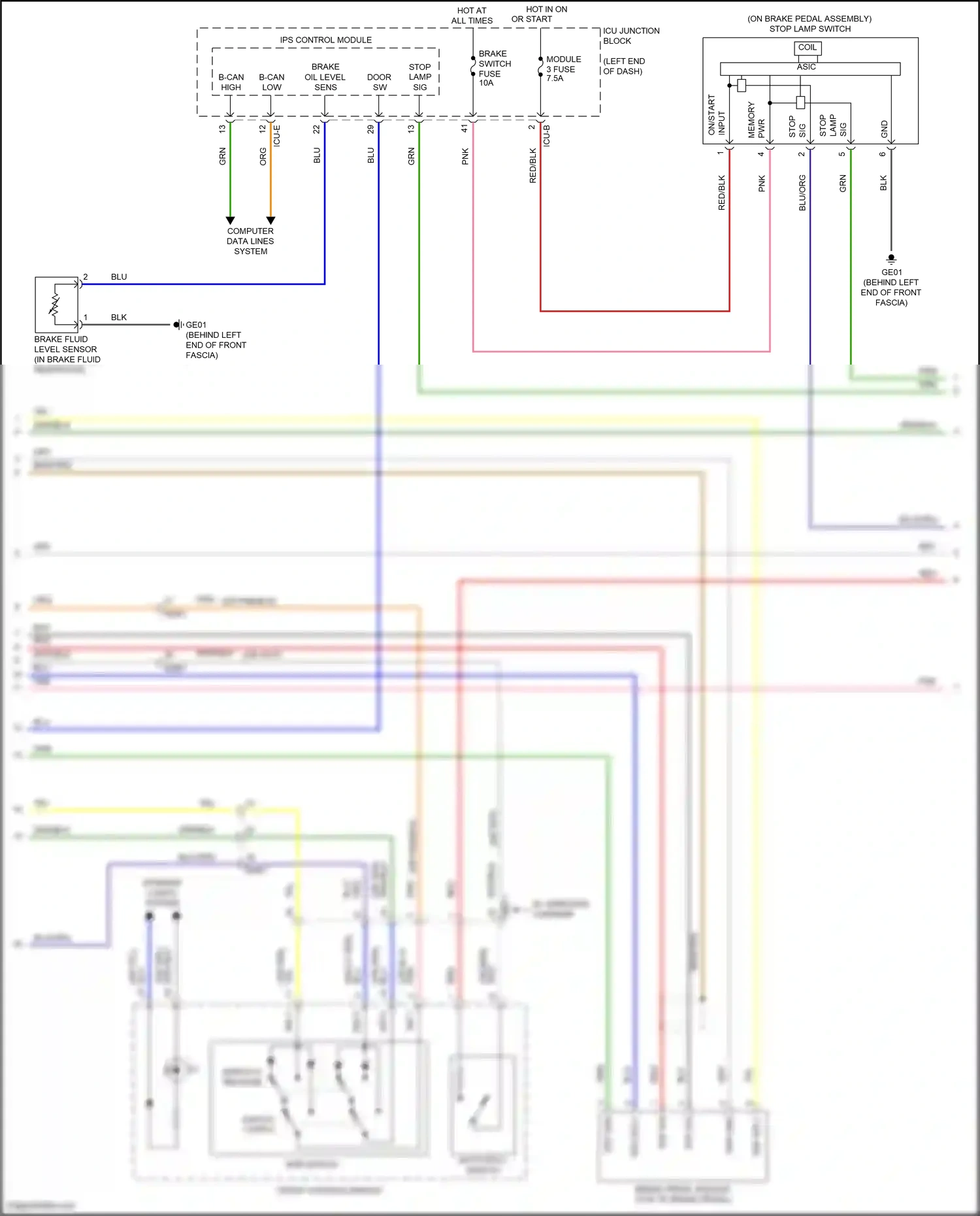 Wiring diagram ips control module for Hyundai Avante VII (2020-2024) (24 of 66)