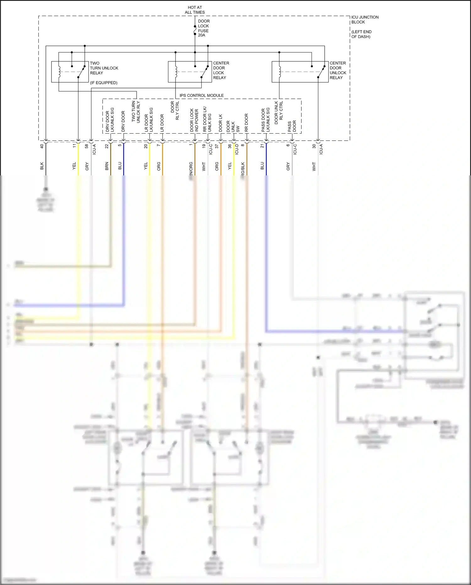 Wiring diagram ips control module for Hyundai Avante VII (2020-2024) (13 of 66)