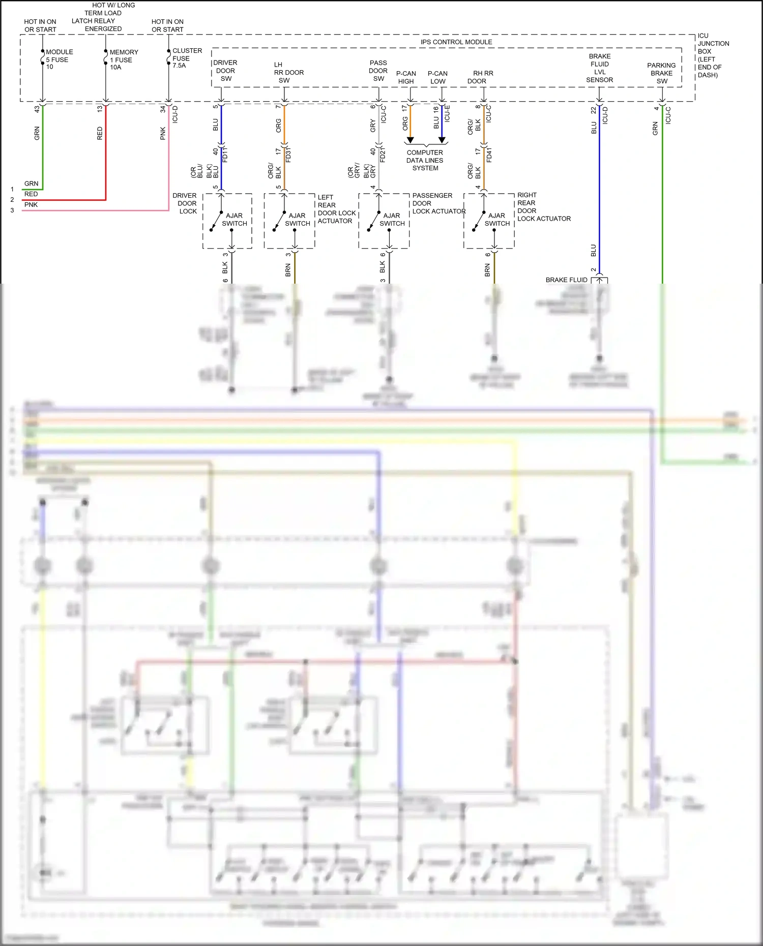 Wiring diagram ips control module for Hyundai Avante VII (2020-2024) (38 of 66)
