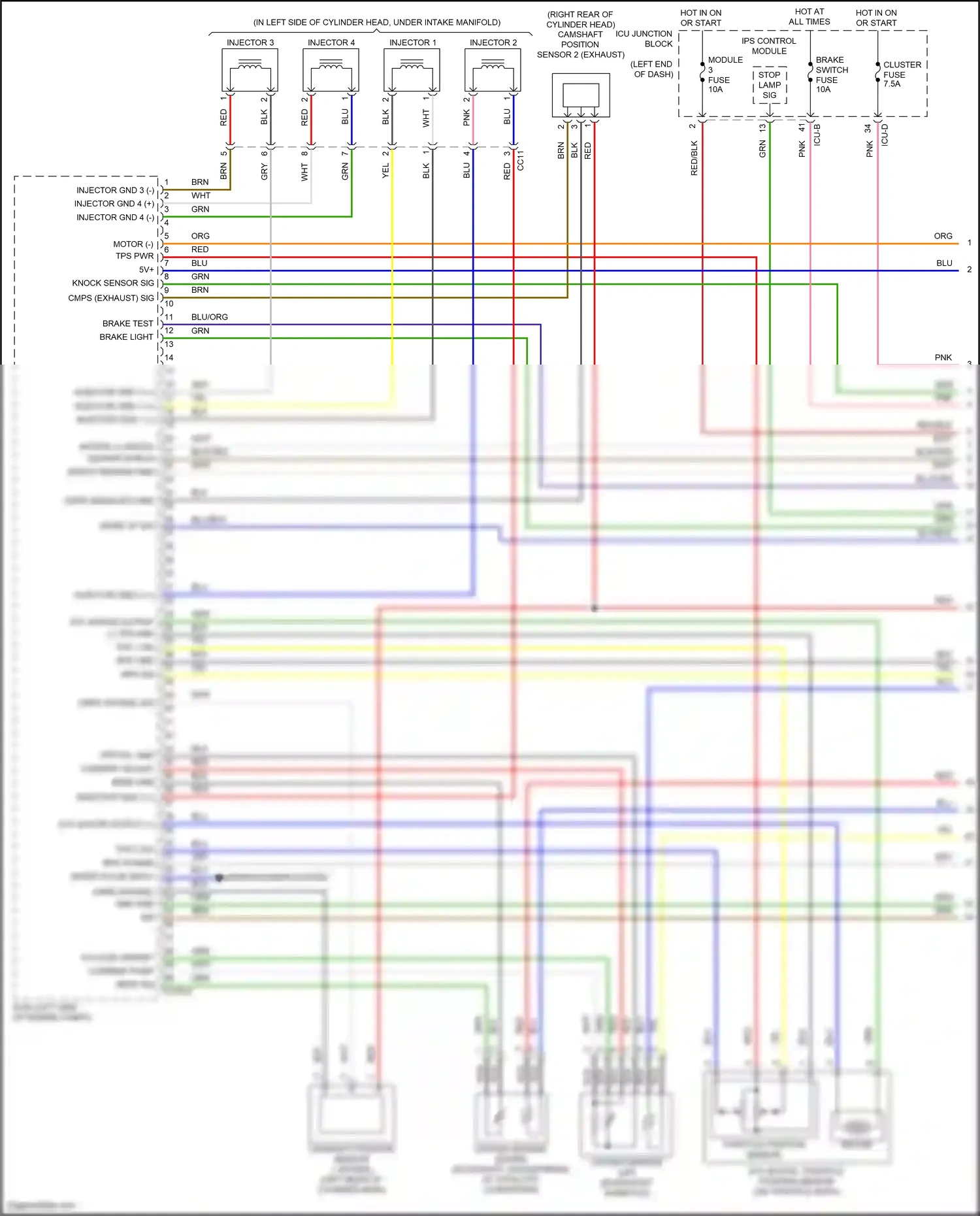 Wiring diagram ips control module for Hyundai Avante VII (2020-2024) (65 of 66)