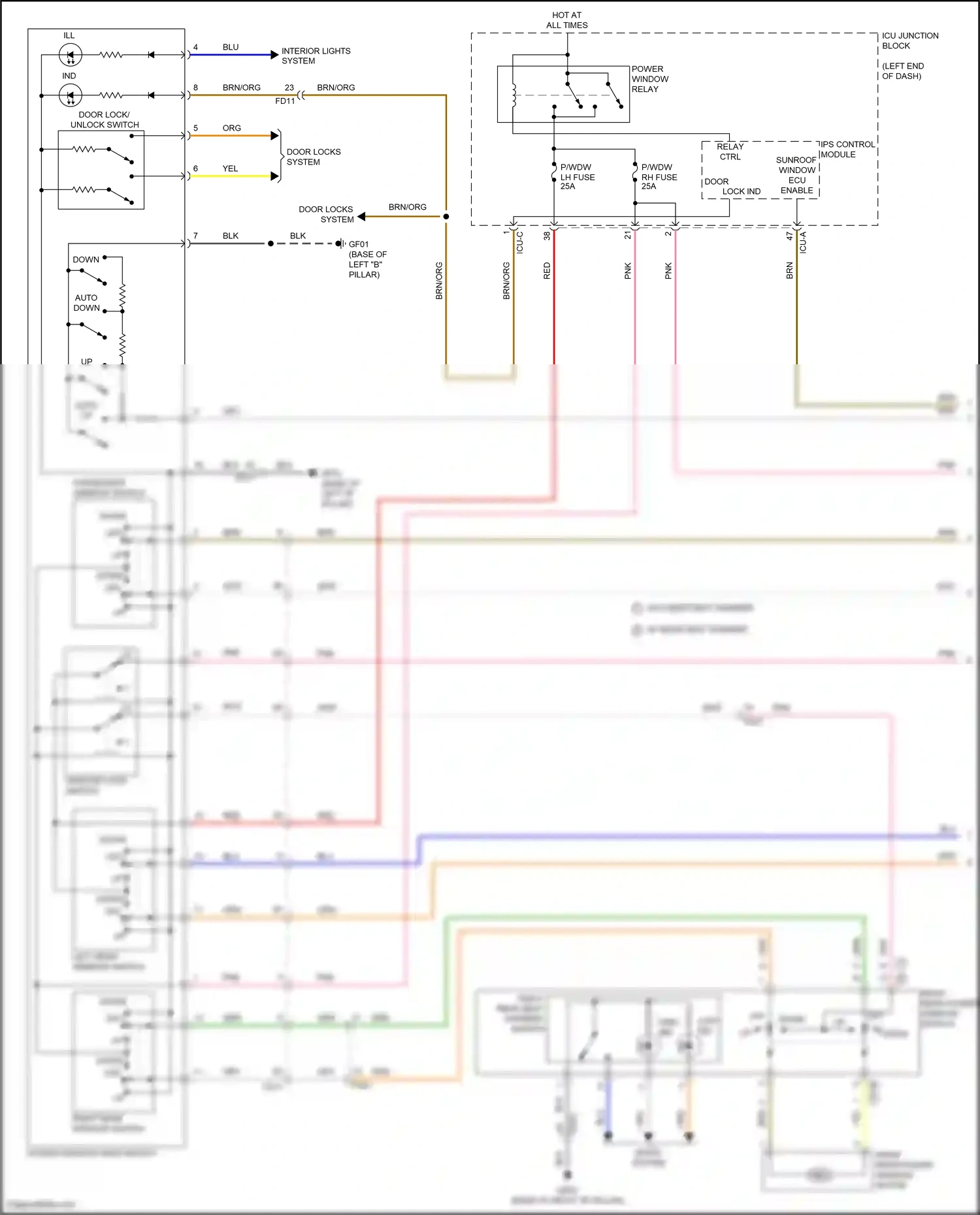 Wiring diagram ips control module for Hyundai Avante VII (2020-2024) (7 of 66)