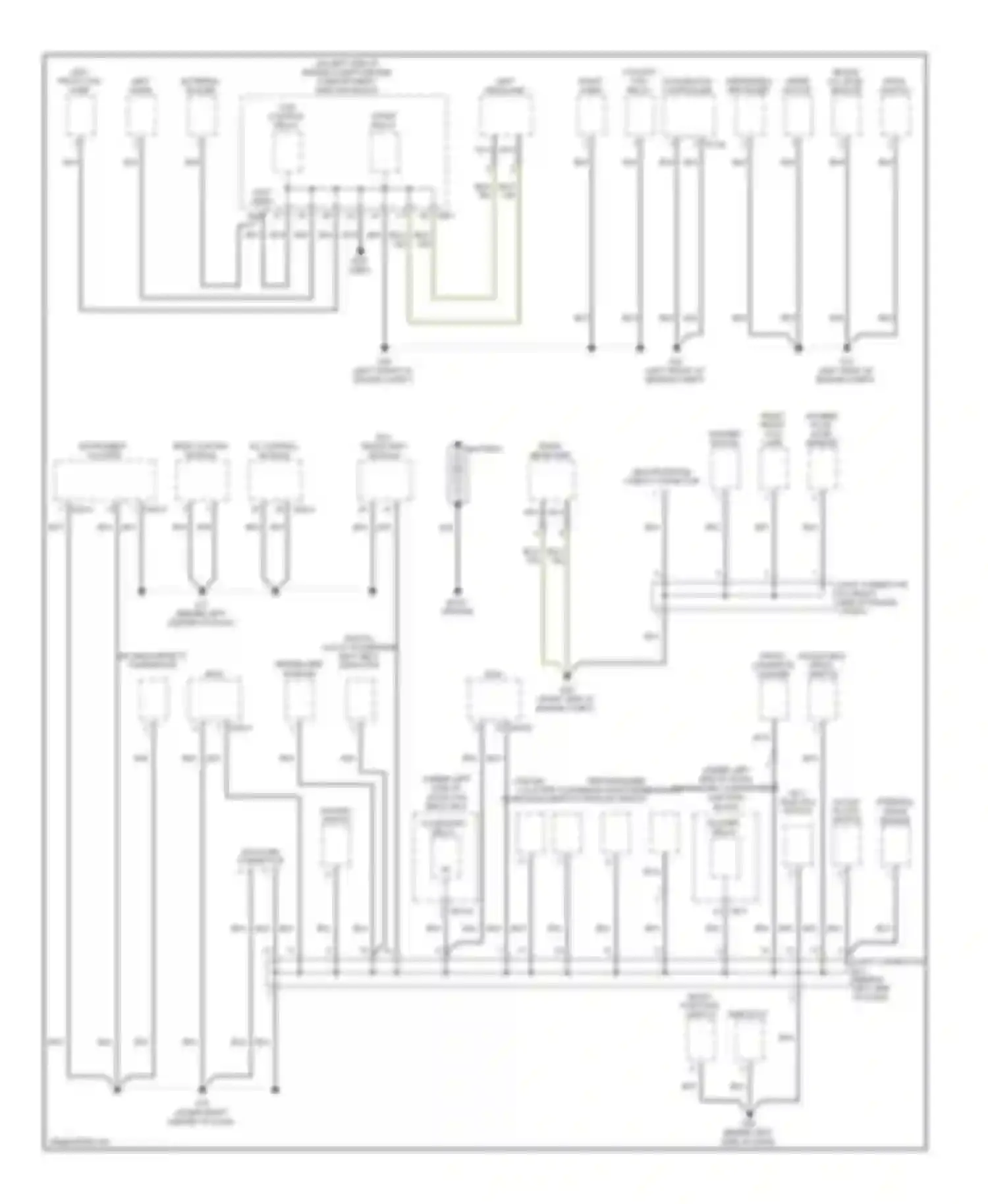 Azera Hyundai I (2005-2011): Ground distribution circuit (1 of 3)