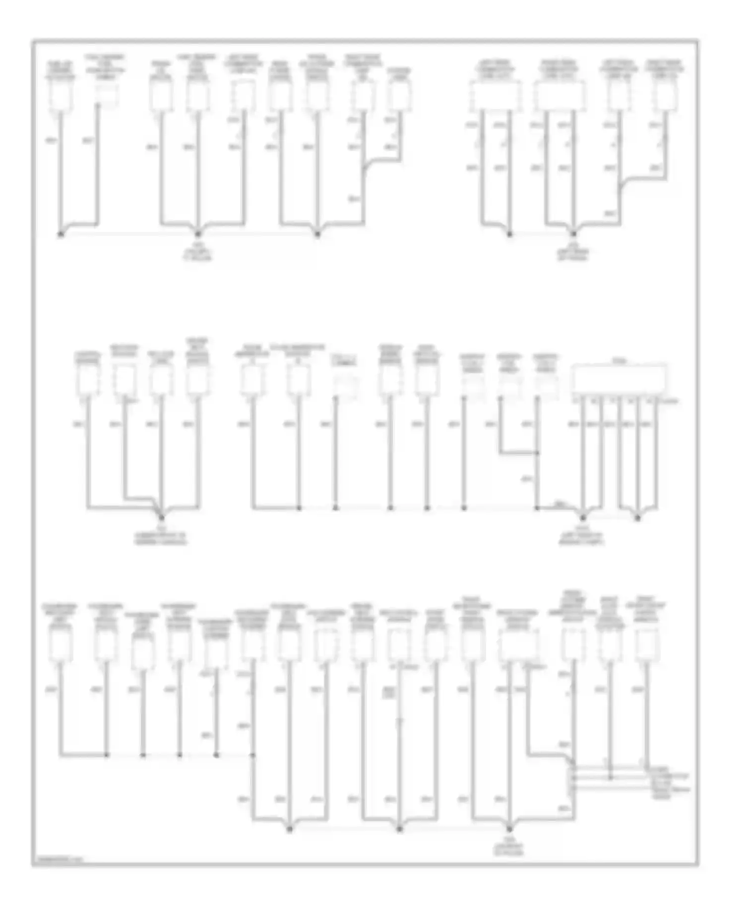Azera Hyundai I (2005-2011): Ground distribution circuit (3 of 3)