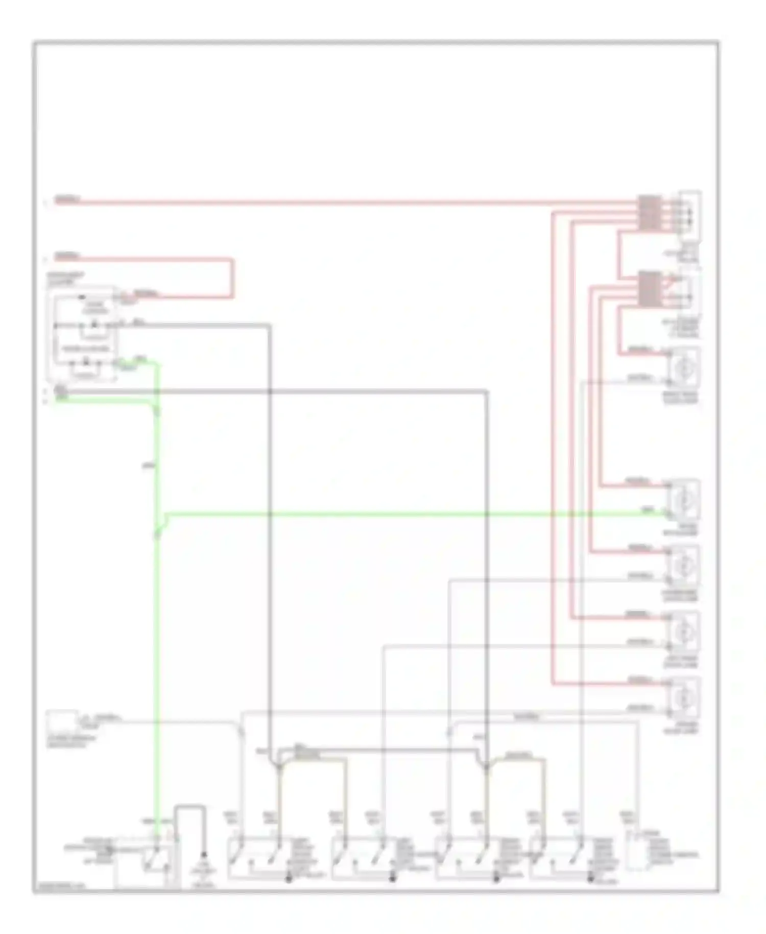 Azera Hyundai I (2005-2011): Courtesy lamps circuit (2 of 2)