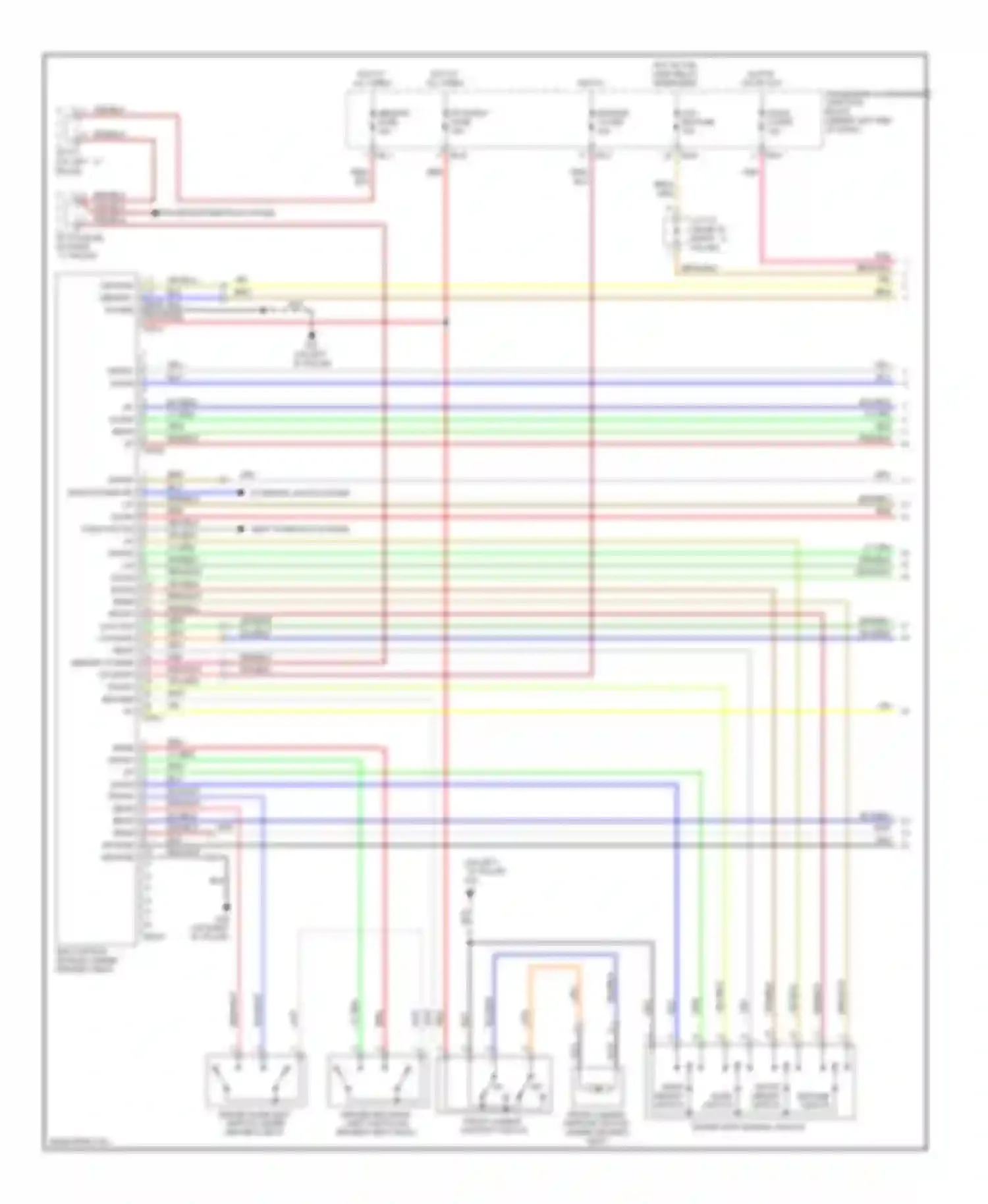Azera Hyundai I (2005-2011): Driver"s memory seat circuit (1 of 2)