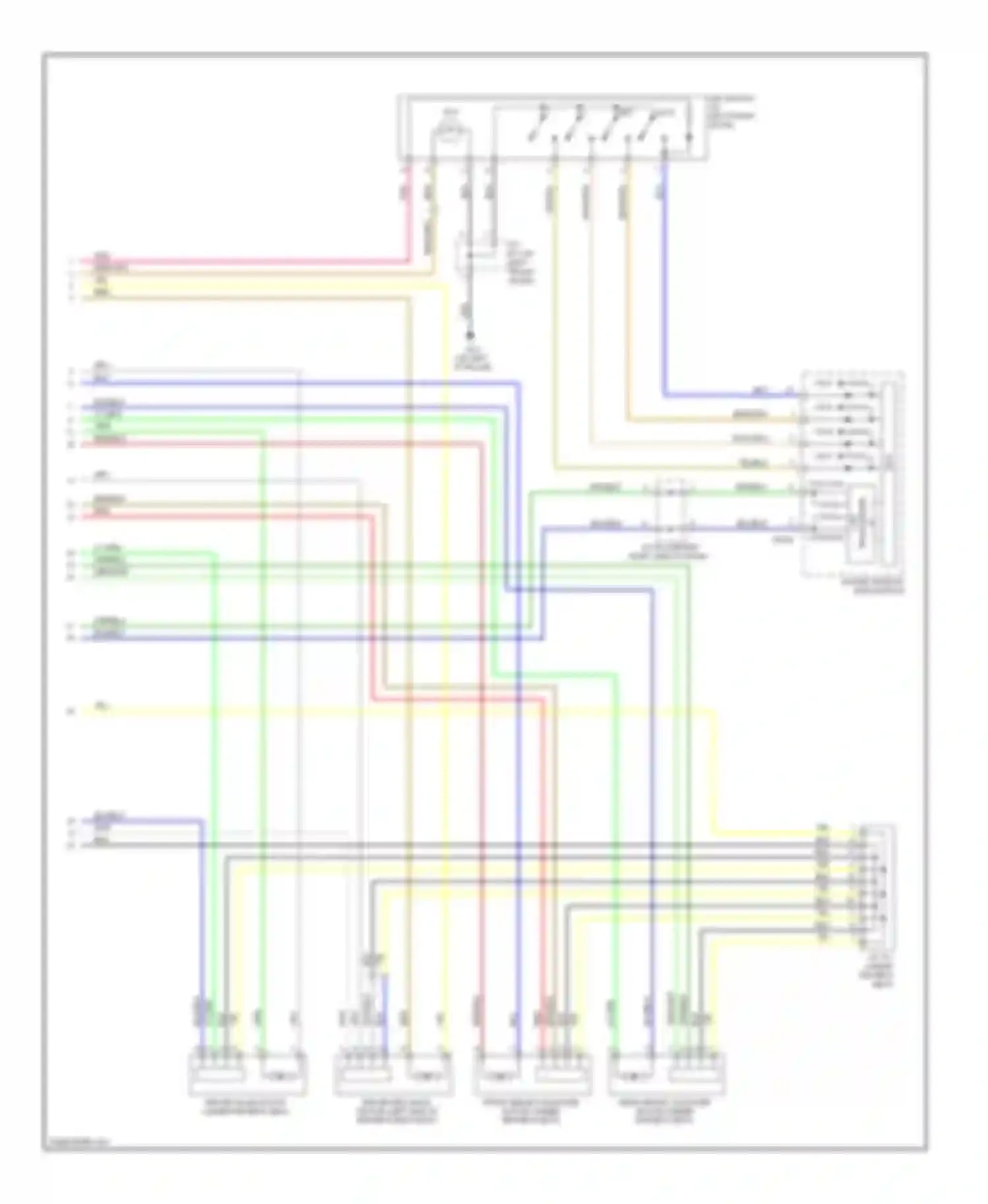 Azera Hyundai I (2005-2011): Driver"s memory seat circuit (2 of 2)