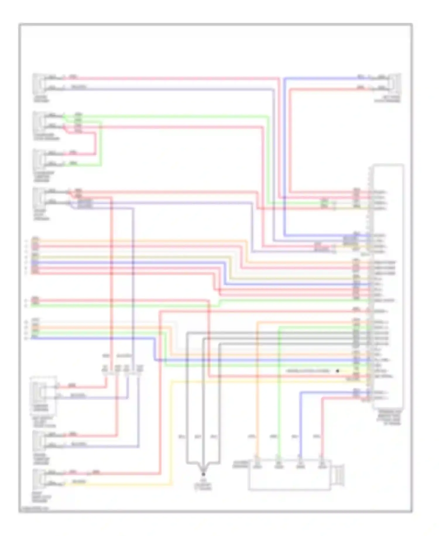 Azera Hyundai I (2005-2011): Navigation circuit, with jbl amplifier (2 of 2)