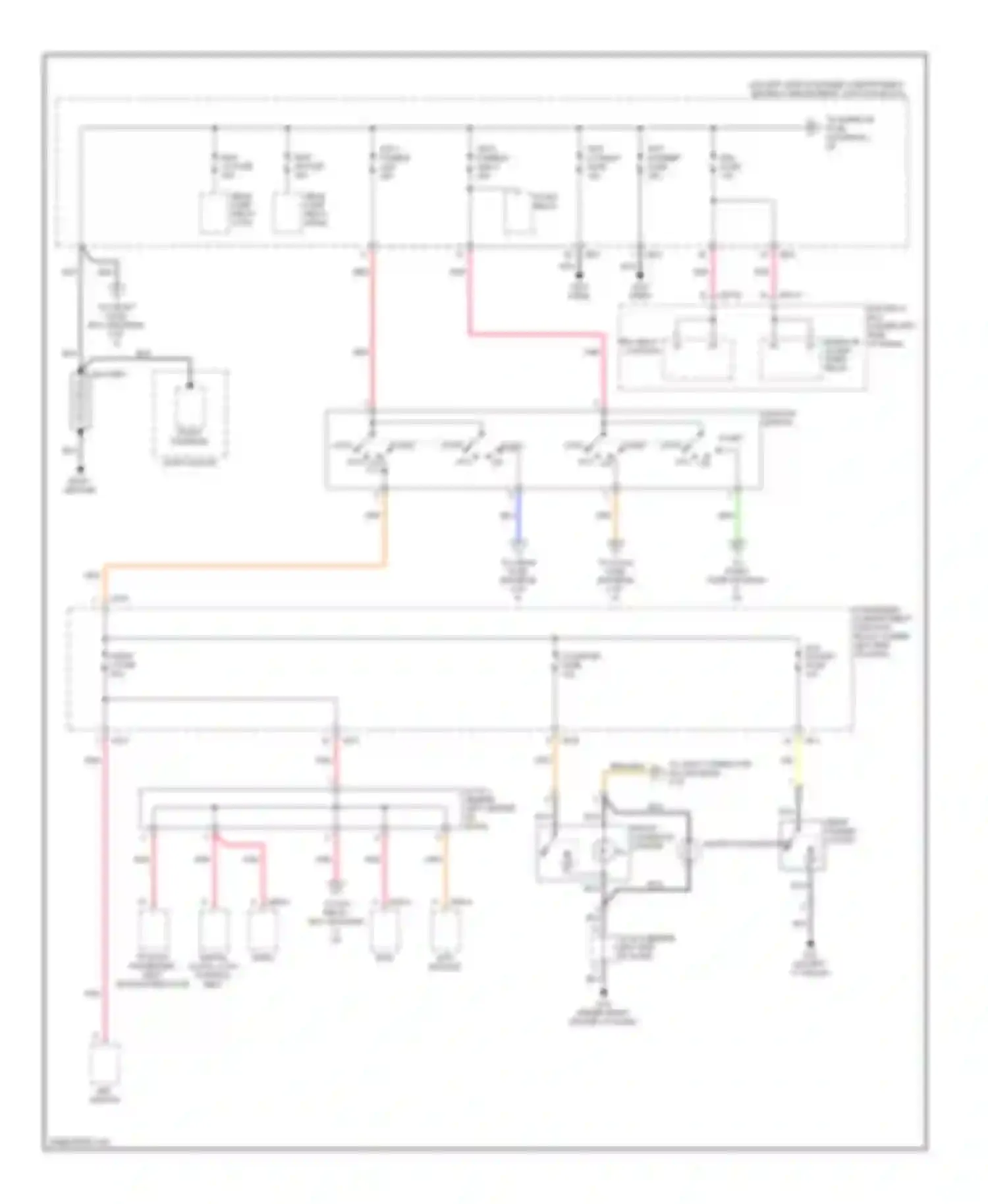 Azera Hyundai I (2005-2011): Power distribution circuit (1 of 8)