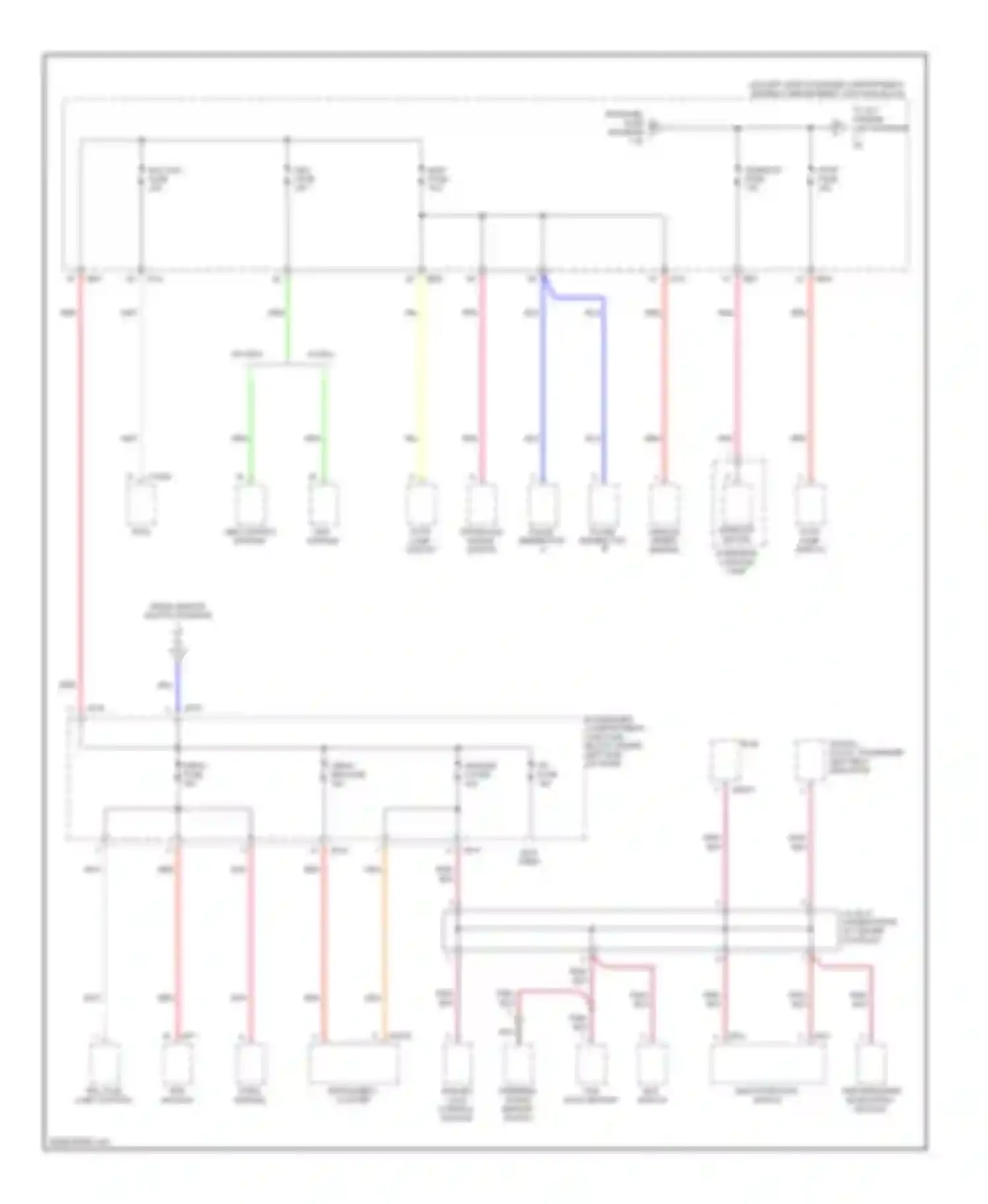 Azera Hyundai I (2005-2011): Power distribution circuit (2 of 8)