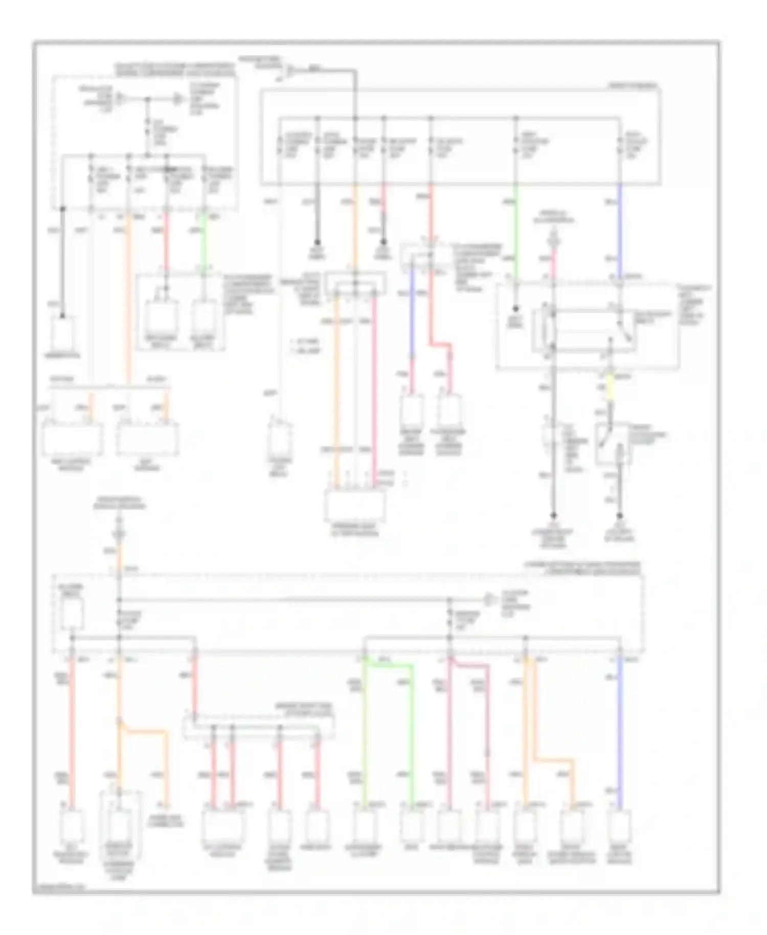 Azera Hyundai I (2005-2011): Power distribution circuit (3 of 8)