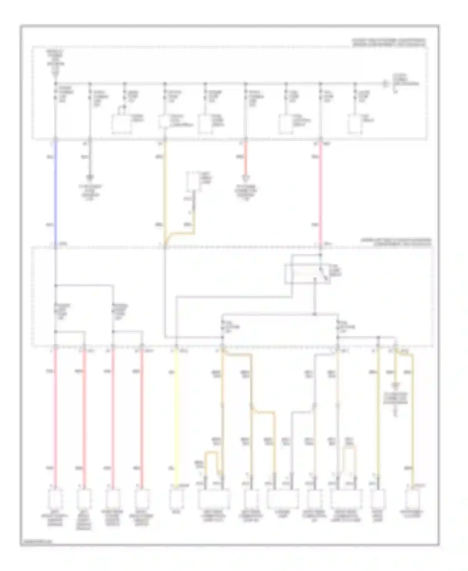 Azera Hyundai I (2005-2011): Power distribution circuit (5 of 8)