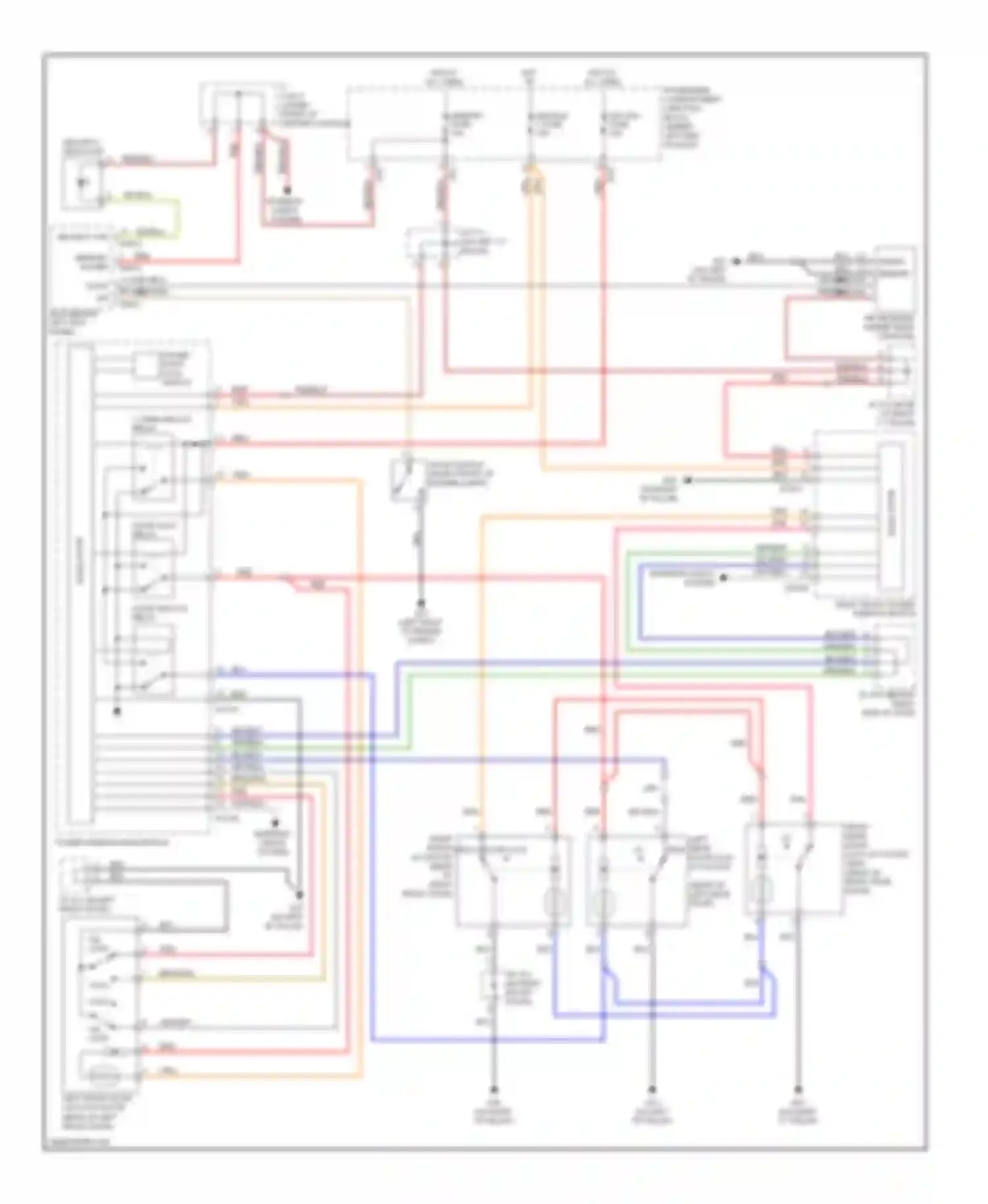 Azera Hyundai I (2005-2011): Power door locks circuit