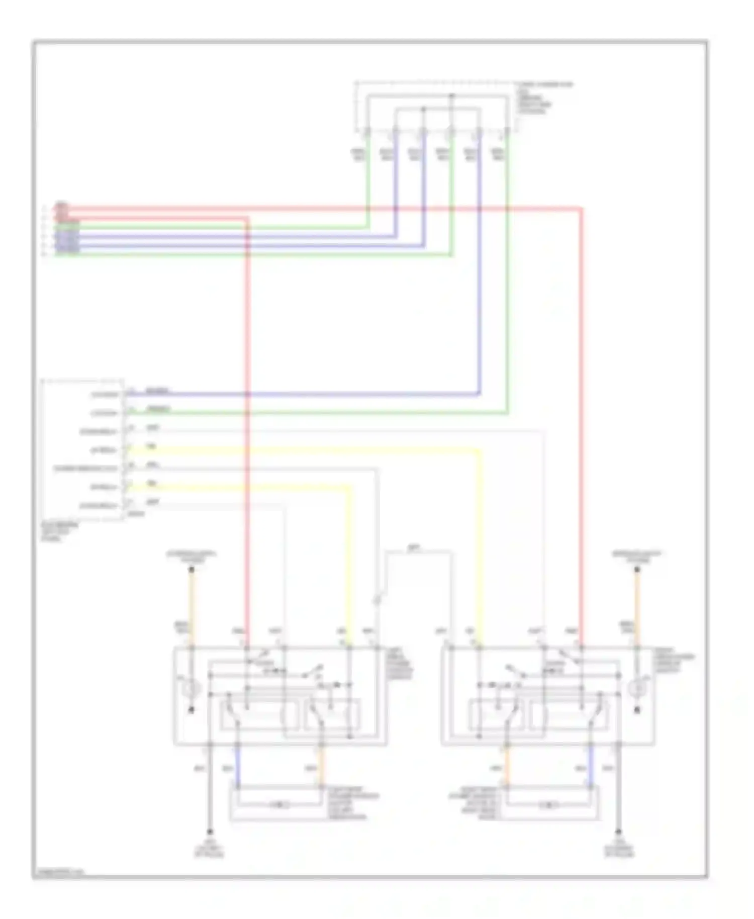 Azera Hyundai I (2005-2011): Power windows circuit (2 of 2)