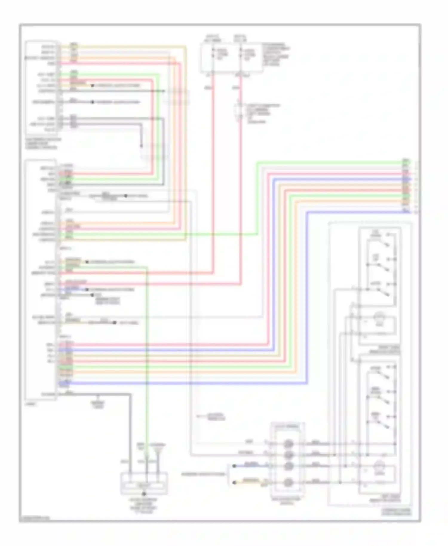 Azera Hyundai I (2005-2011): Radio circuit, without navigation & with jbl amplifier (1 of 2)