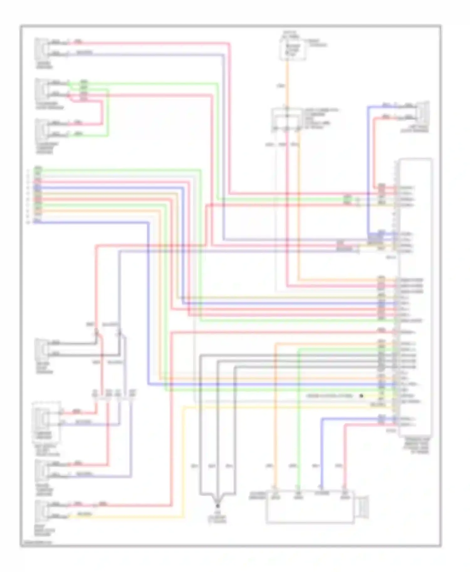 Azera Hyundai I (2005-2011): Radio circuit, without navigation & with jbl amplifier (2 of 2)